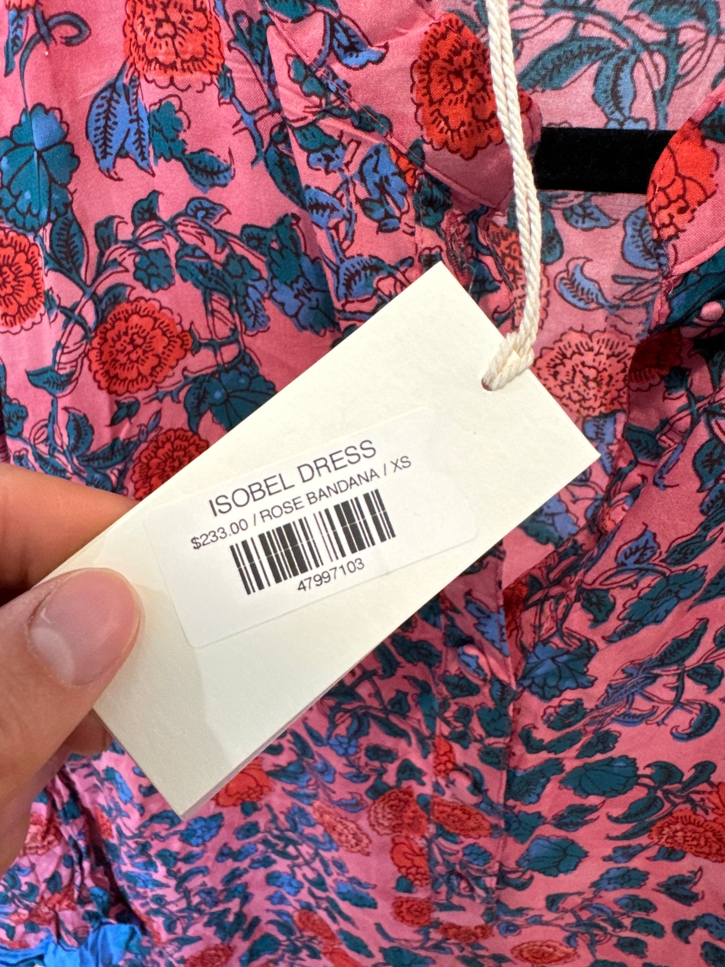 Natalie Martin Isobel Dress Rose Bandana size XS