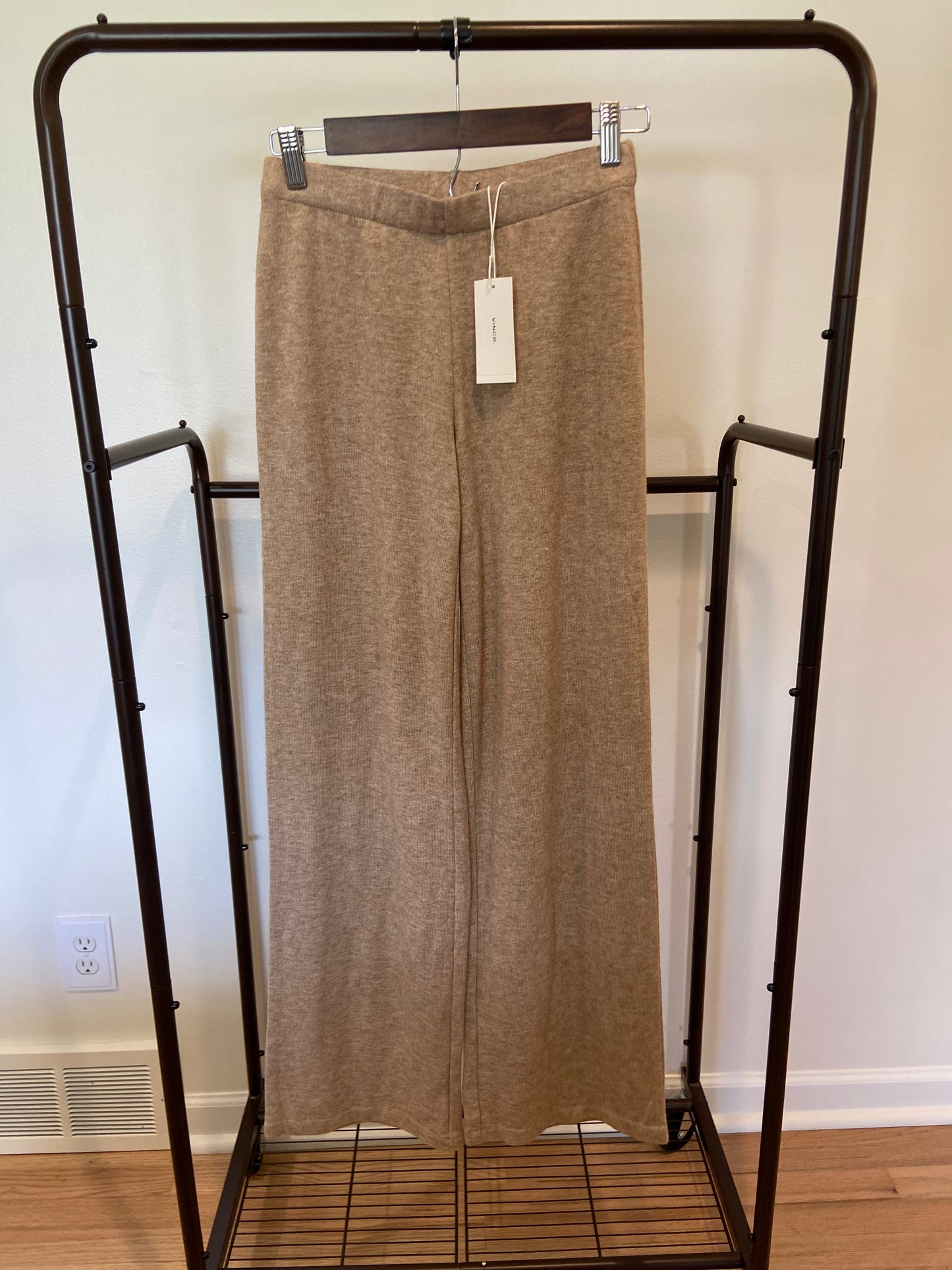 Vince Cozy Dolman Mock Neck Pullover with Cozy Wide Leg Pants size XS