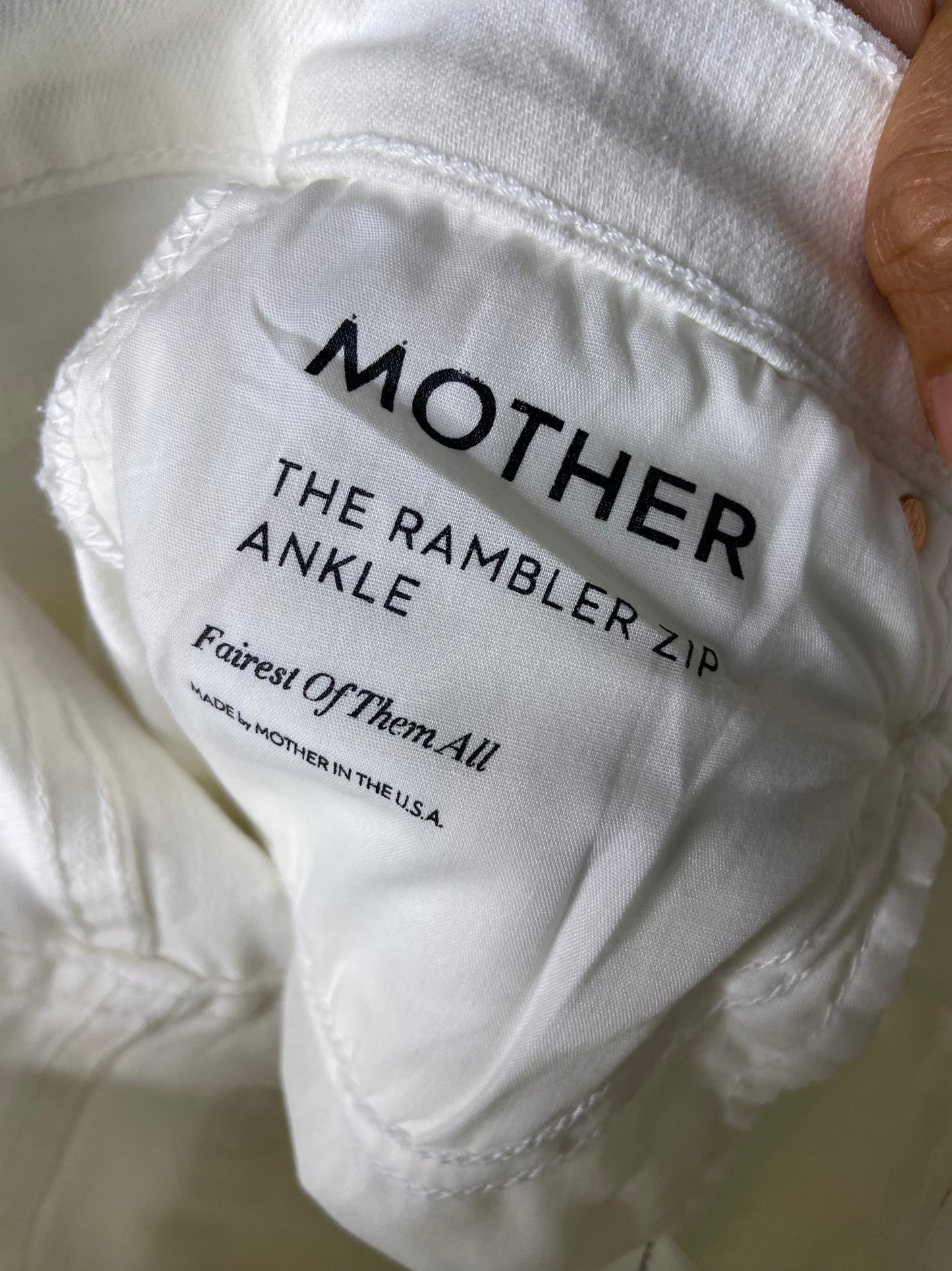 Mother The Rambler Zip Ankle Jeans size 24