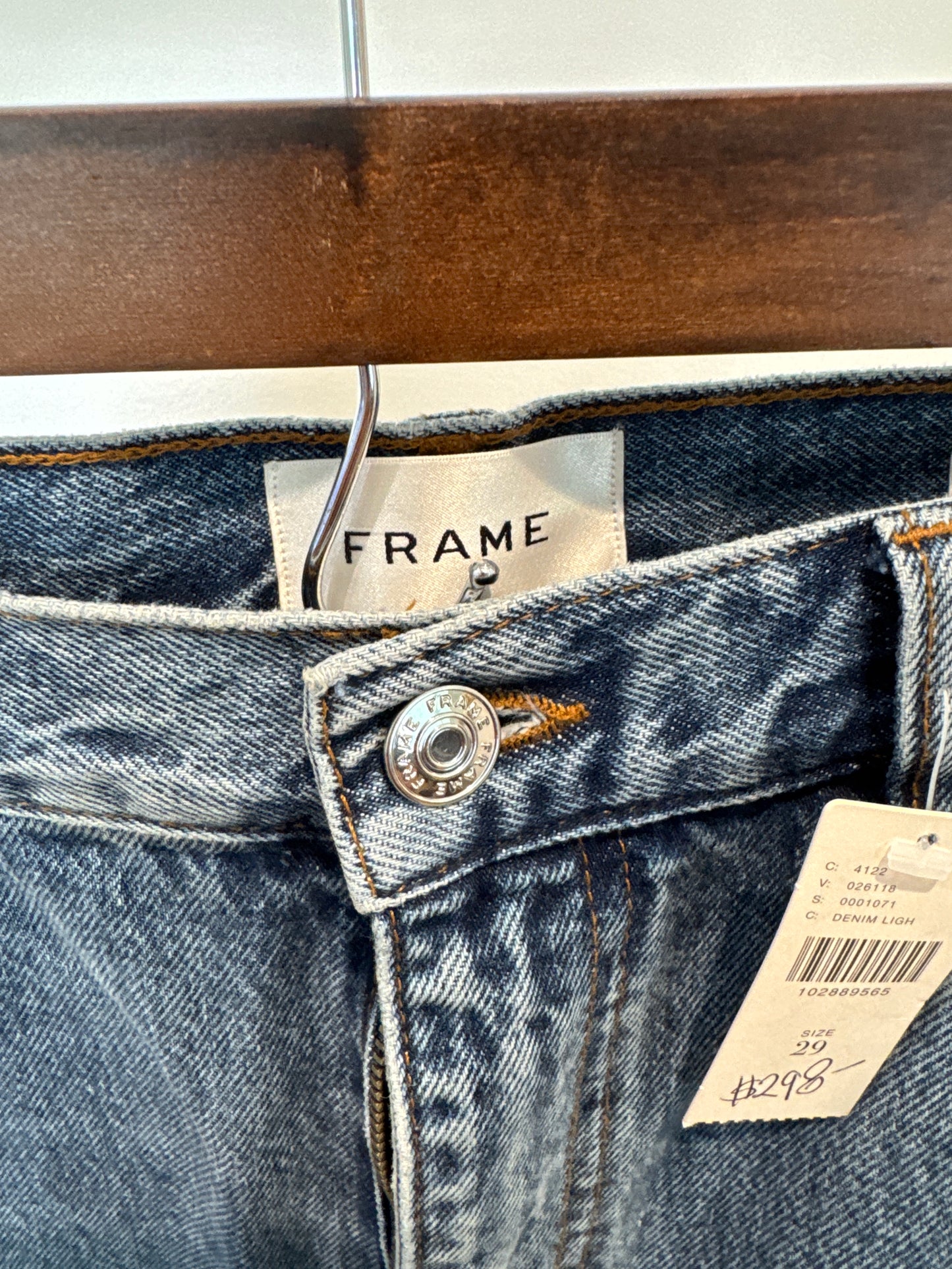 Frame Bubble Crop Knockout Raw Fray size 29