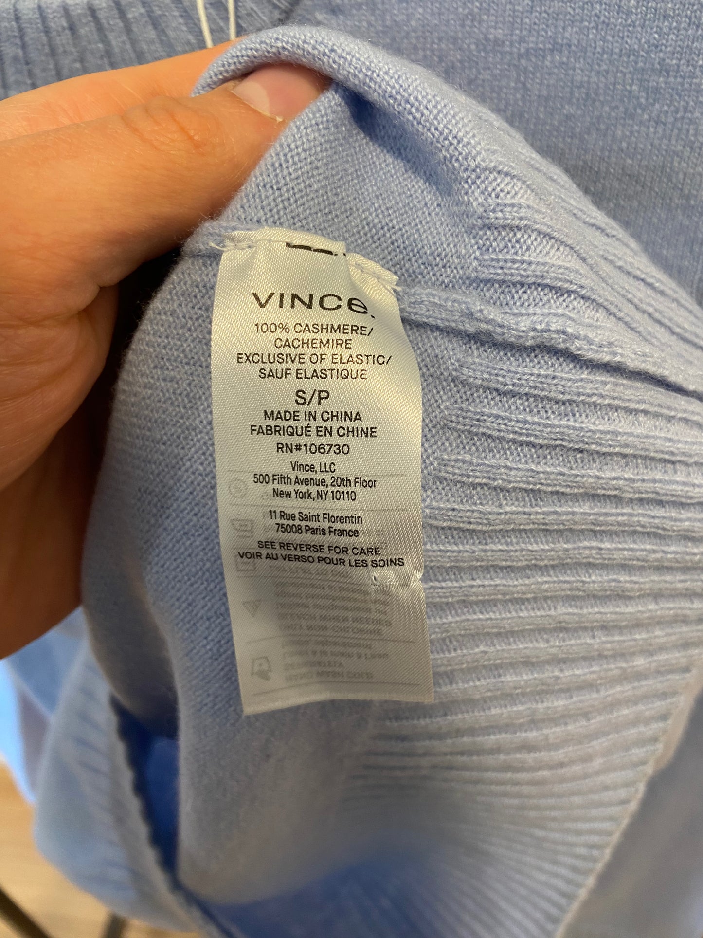 Vince Cashmere Crew Neck Sweater size XS