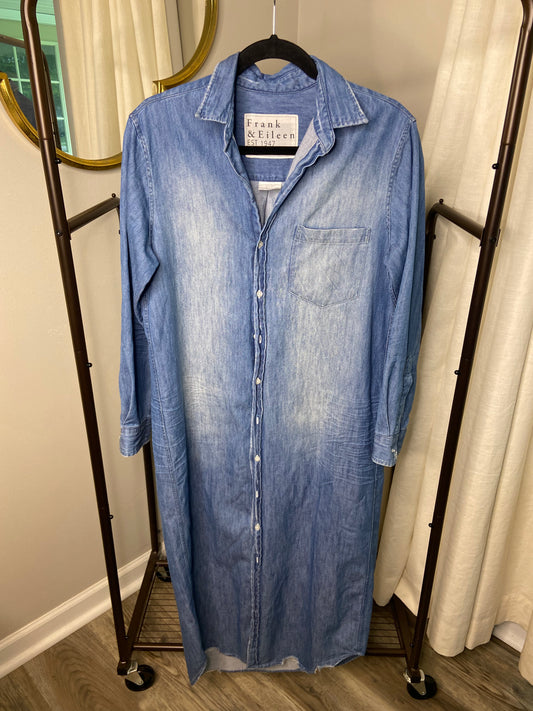 Frank and Eileen Rory Denim Shirt Dress size S