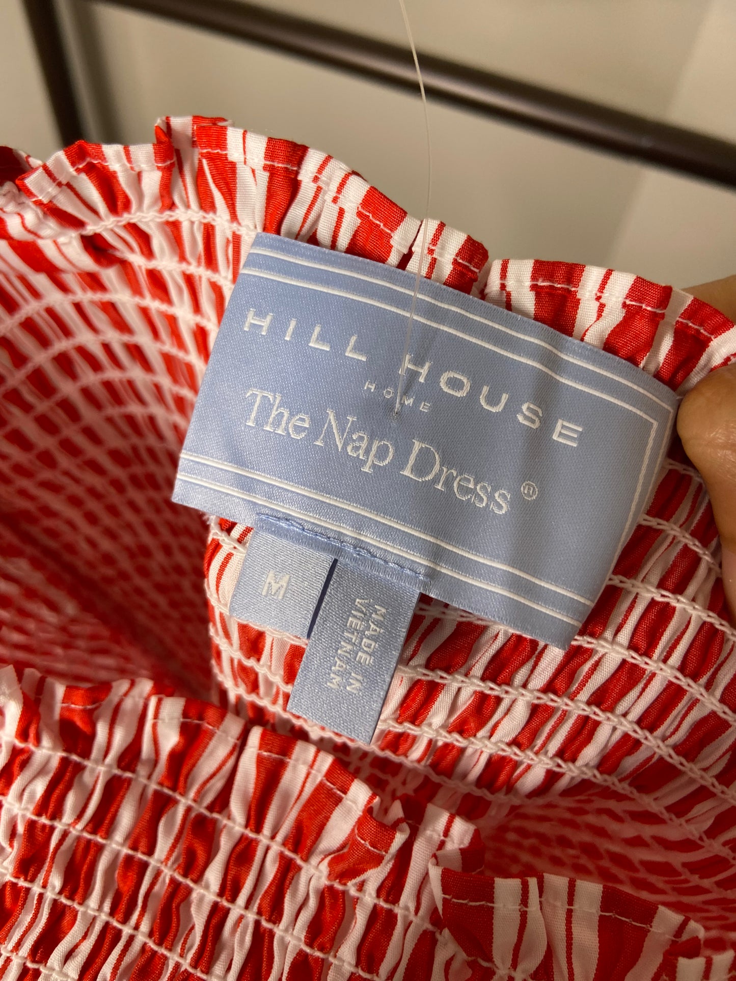 Hill House Anjuli Red Stripe Dress size M