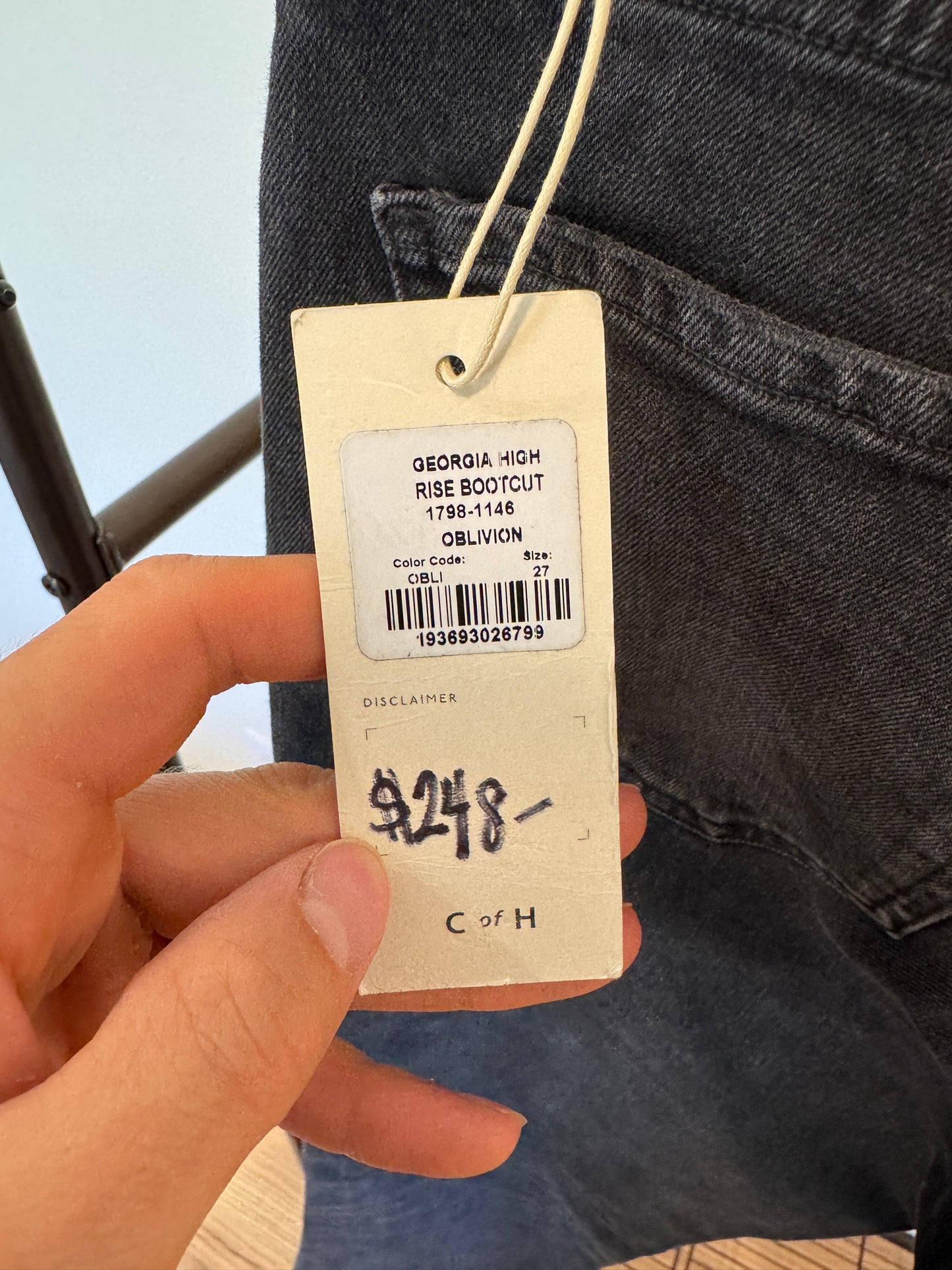 Citizens of Humanity Georgia High Rise Bootcut Oblivion size 27
