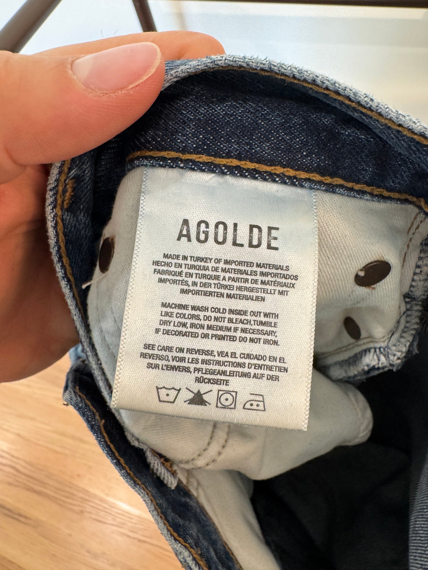 Agolde Low Slung Baggy Jeans in IMGE size 25