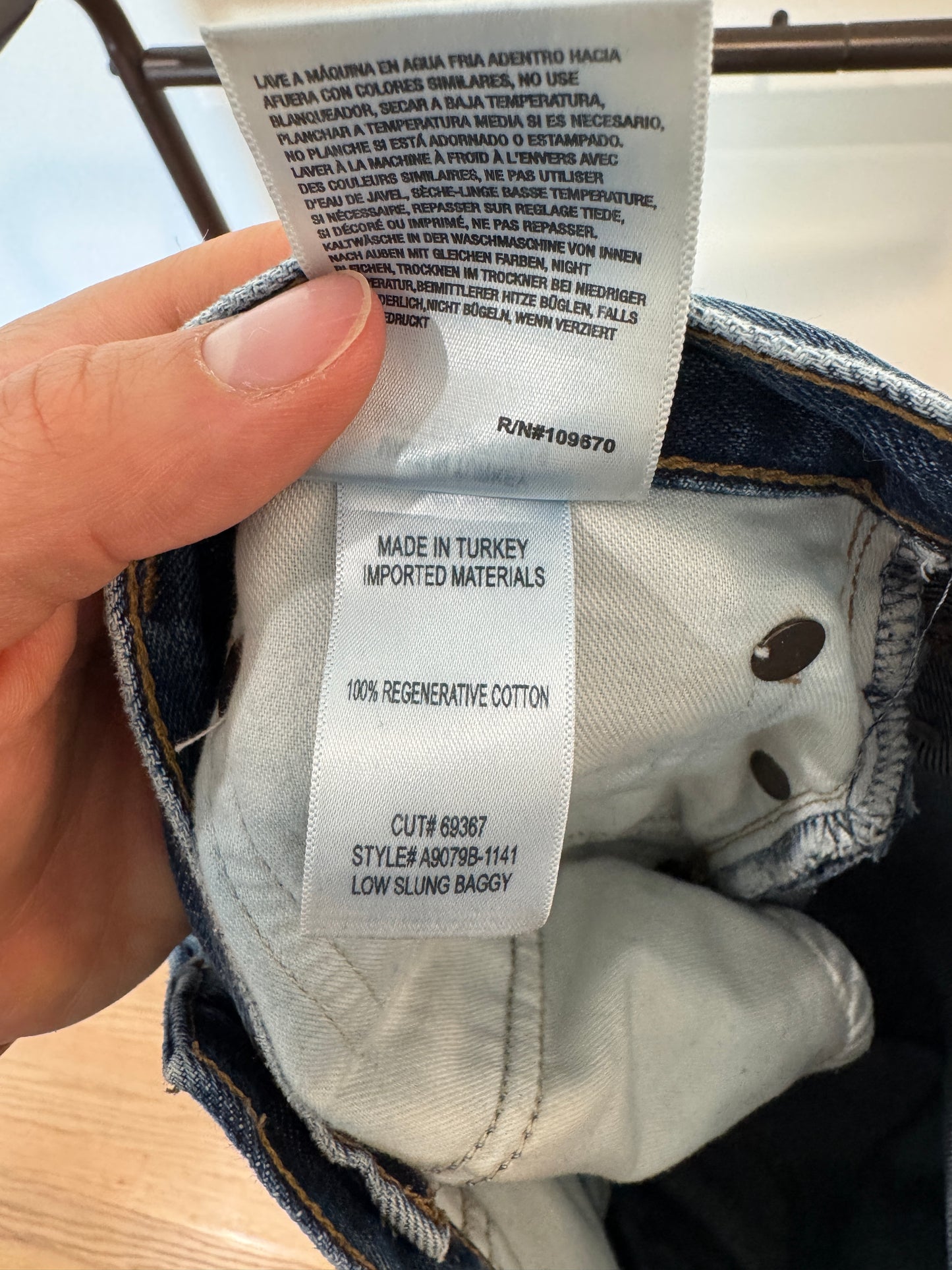 Agolde Low Slung Baggy Jeans in IMGE size 25