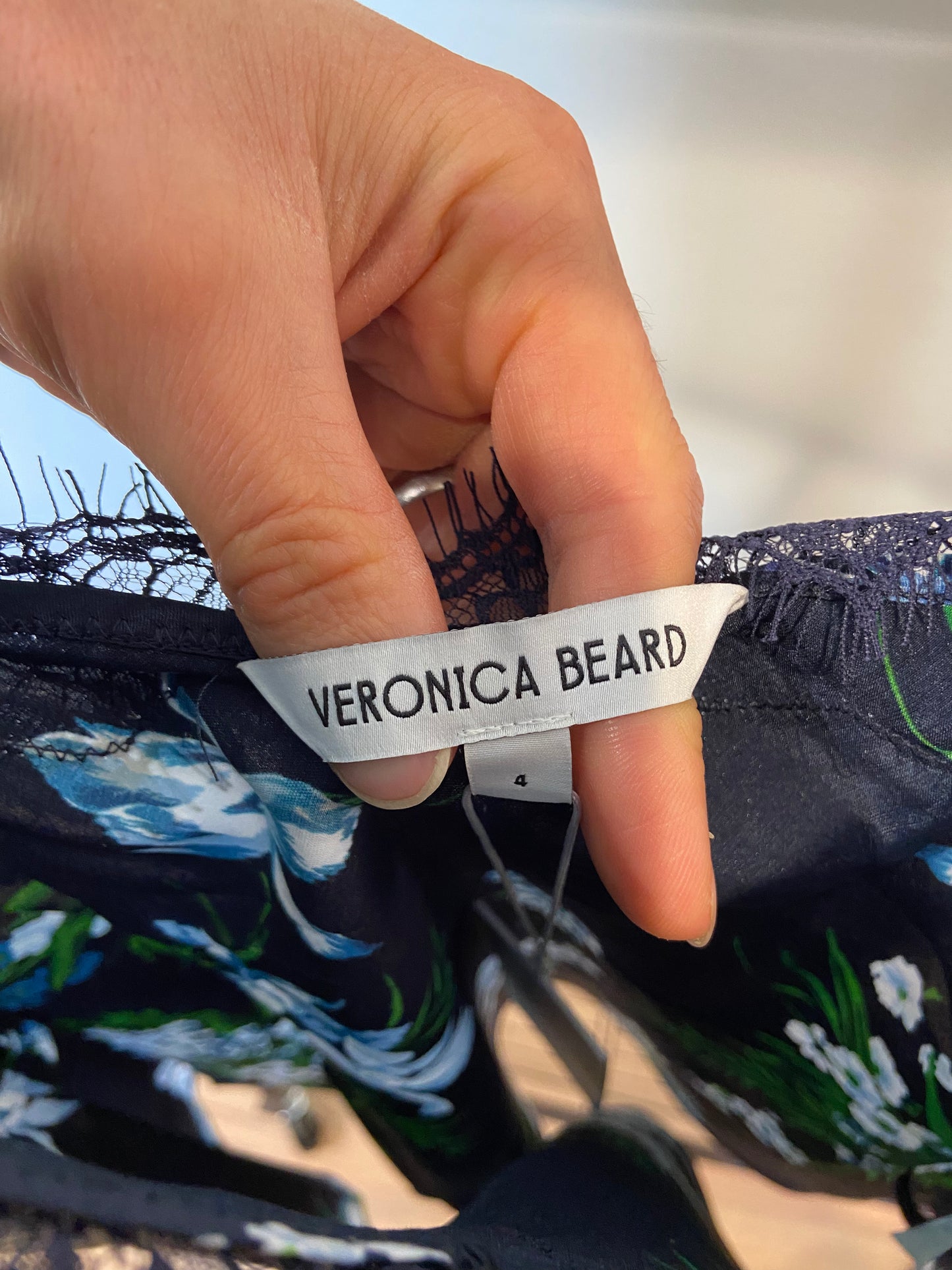 Veronica Beard Ciarlo Stretch-Silk Cami size 4
