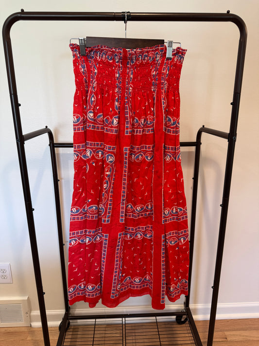 The Great The Canary Skirt Red Sailboat Bandana size 2 US M