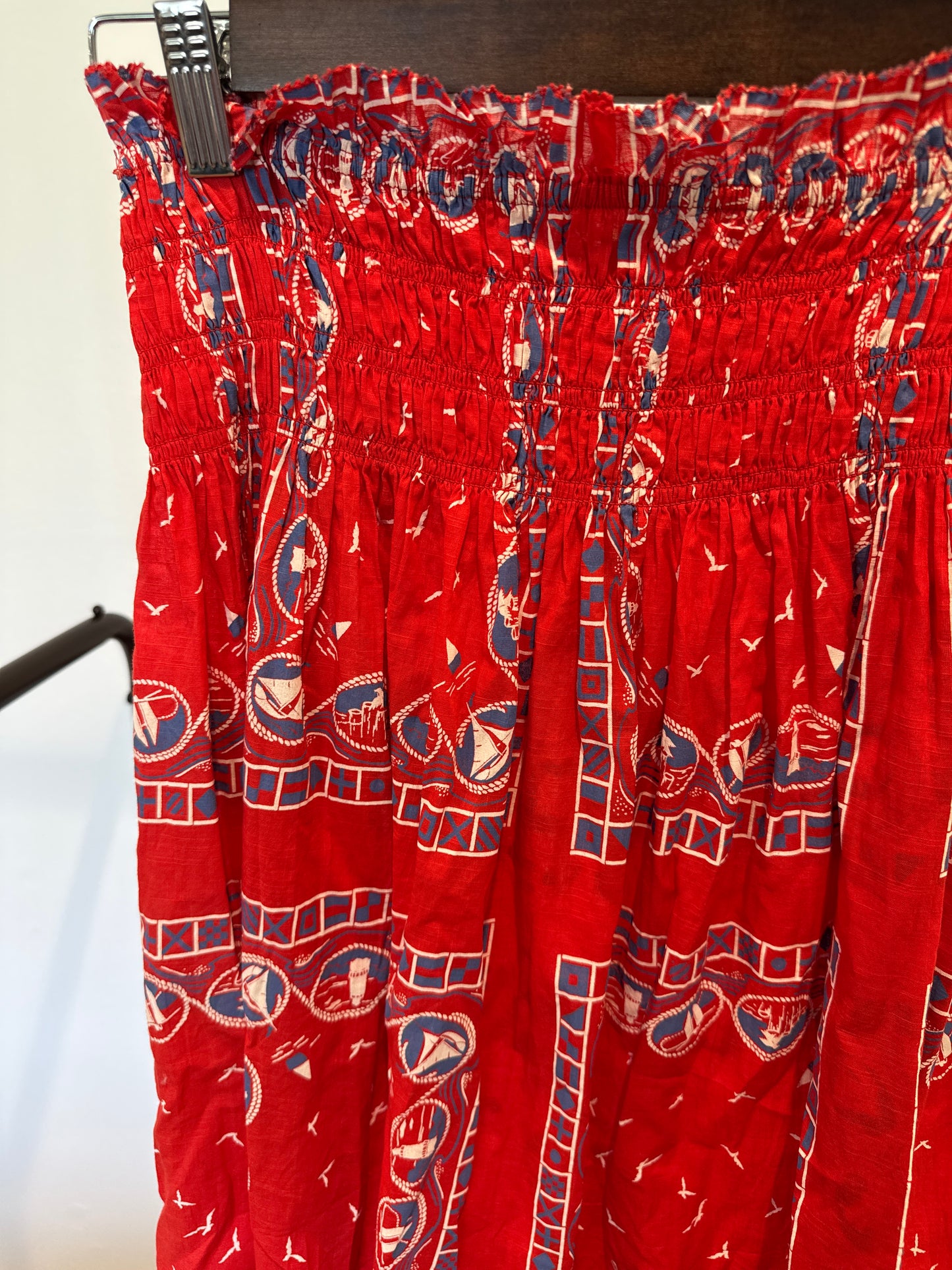 The Great The Canary Skirt Red Sailboat Bandana size 2 US M