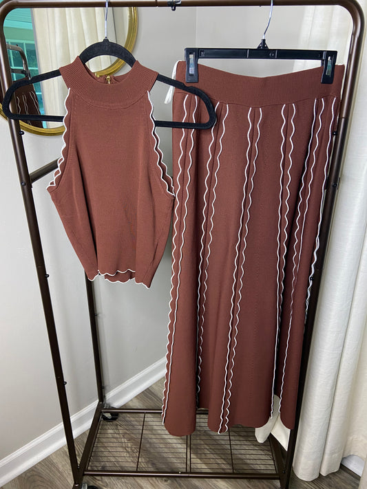 Cara Cara Rosendale Top and Southport Knit Skirt size S Set