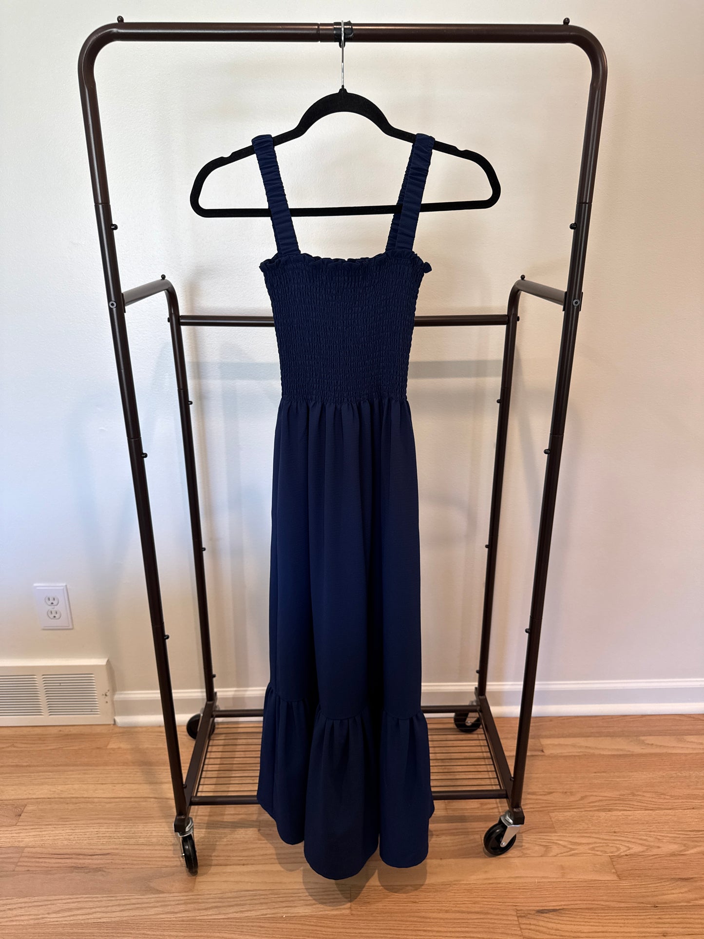 Hill House Anjuli Dress in Navy Crepe XXS