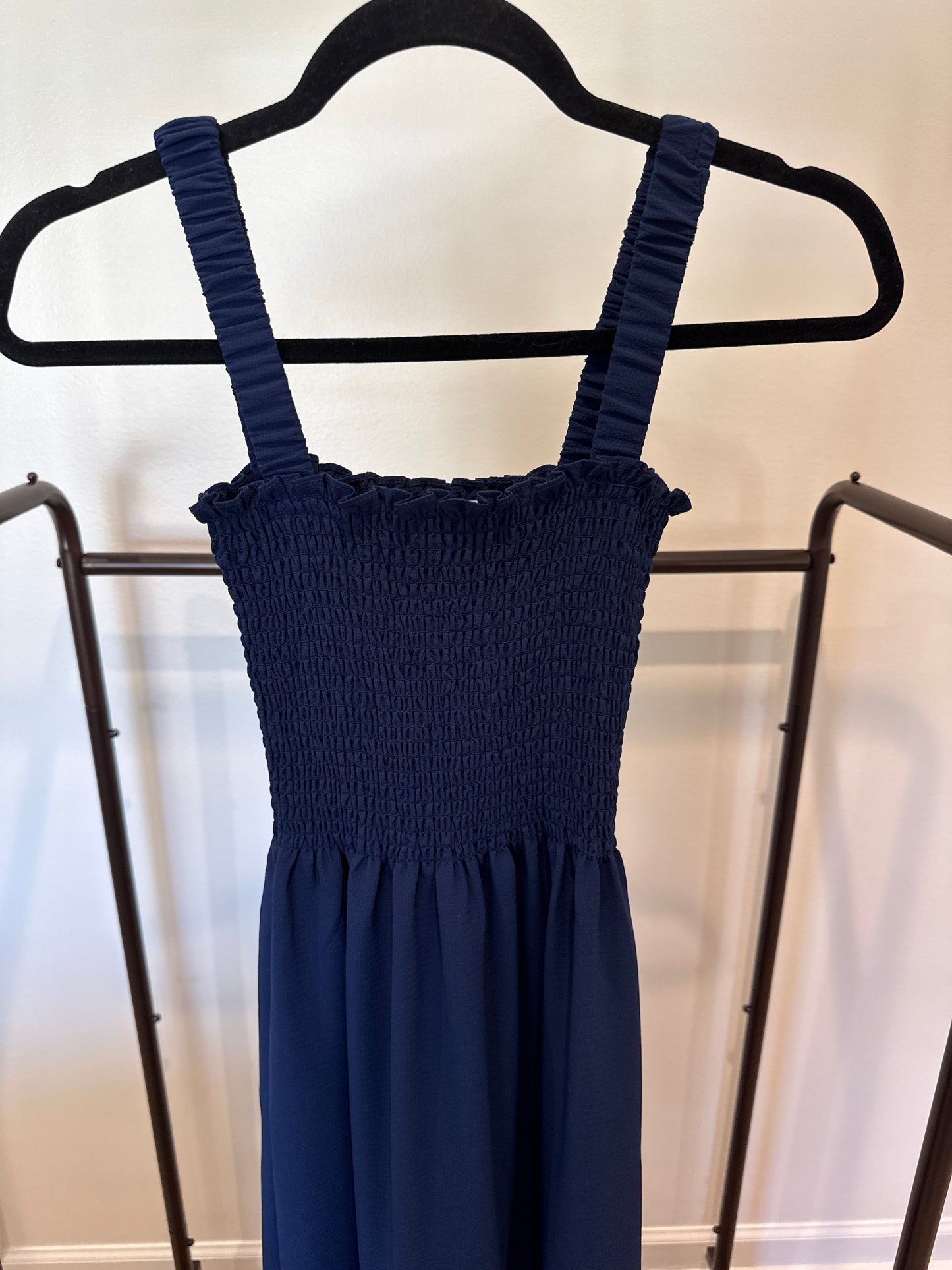 Hill House Anjuli Dress in Navy Crepe XXS