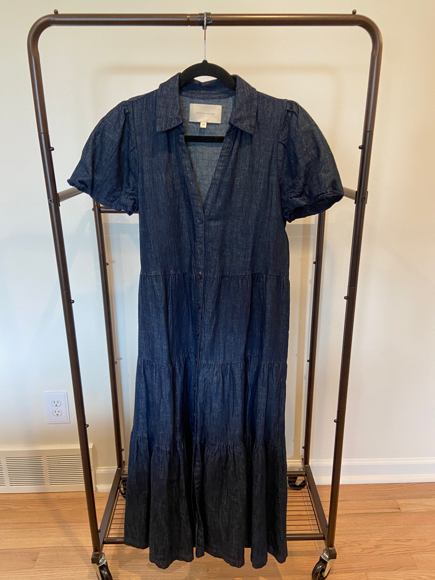 Brochu Walker The Havana Indigo Denim Dress size XS