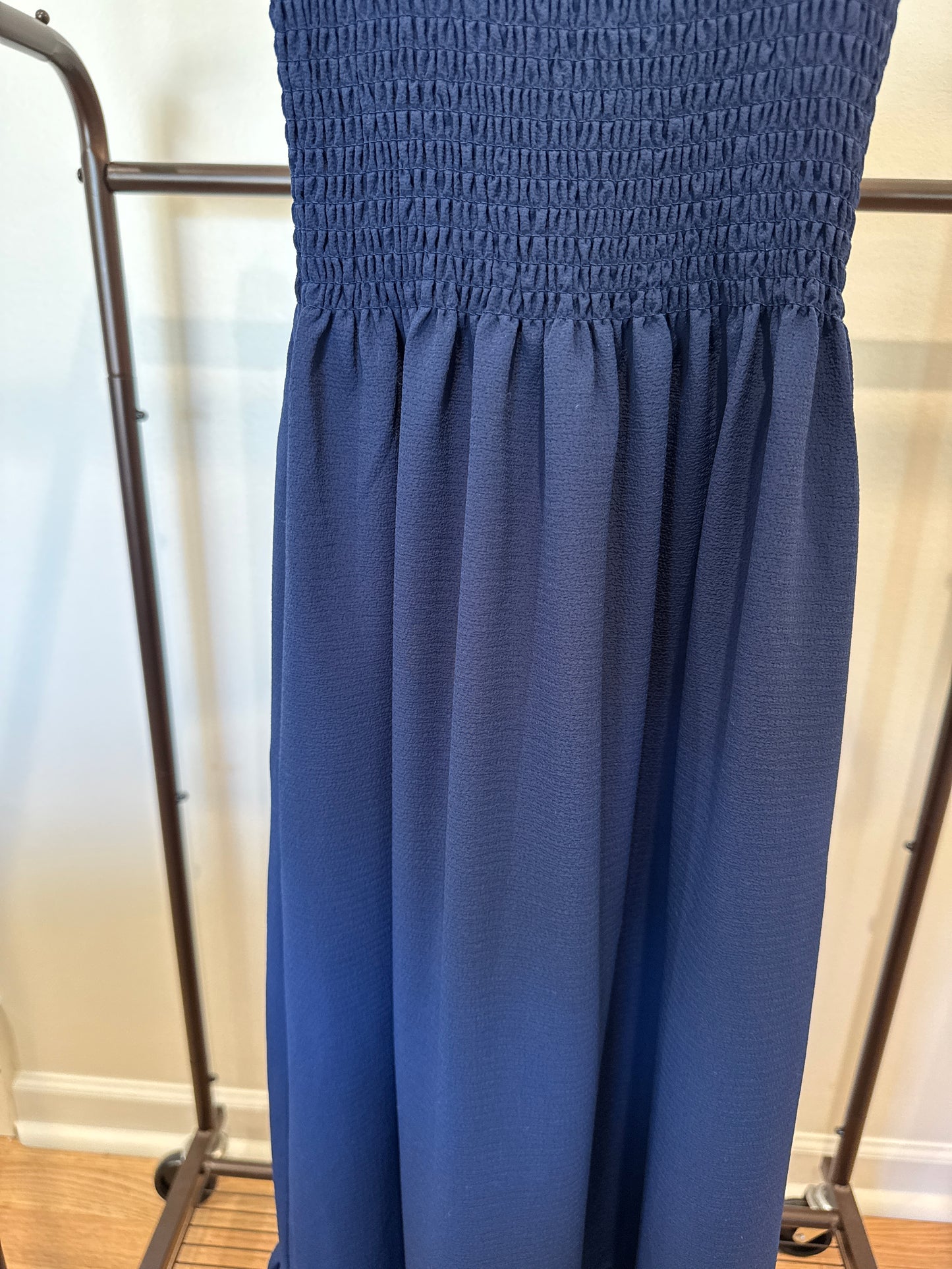Hill House Anjuli Dress in Navy Crepe XXS