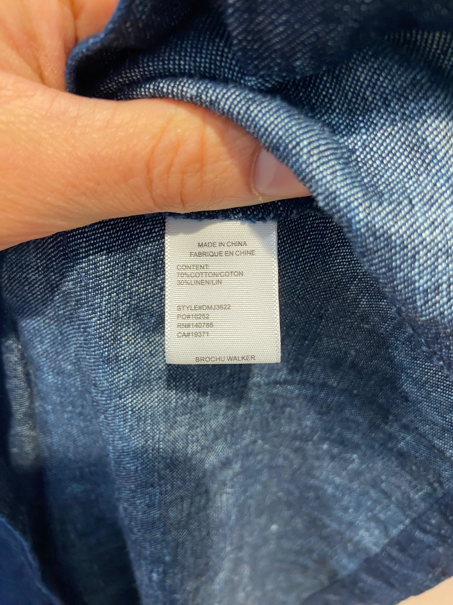 Brochu Walker The Havana Indigo Denim Dress size XS