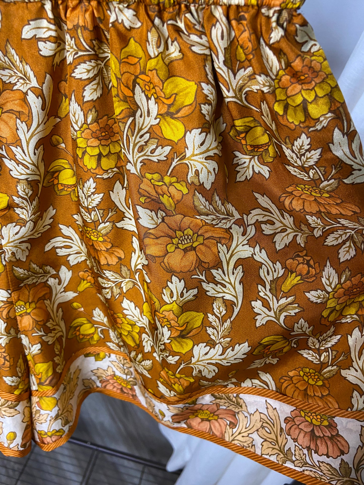Zimmermann Andie Silk Terracotta Floral Shorts size US 6