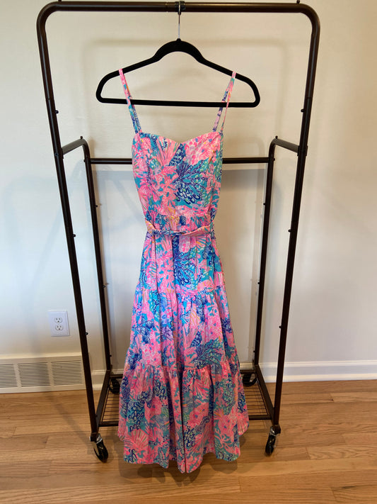 Lilly Pulitzer Edith Soiree Midi Dress size 8