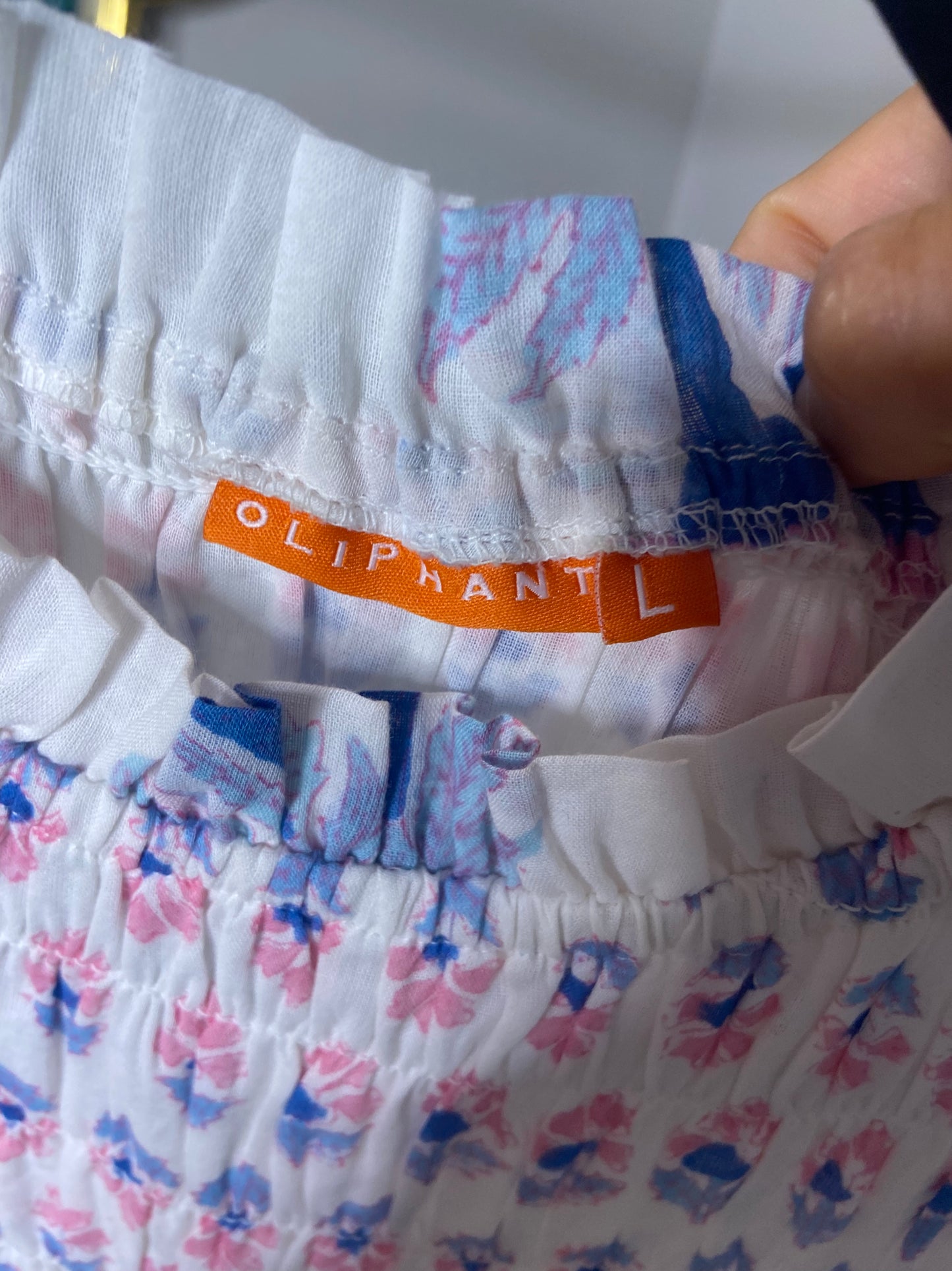 Oliphant Smocked Maxi Dress size L