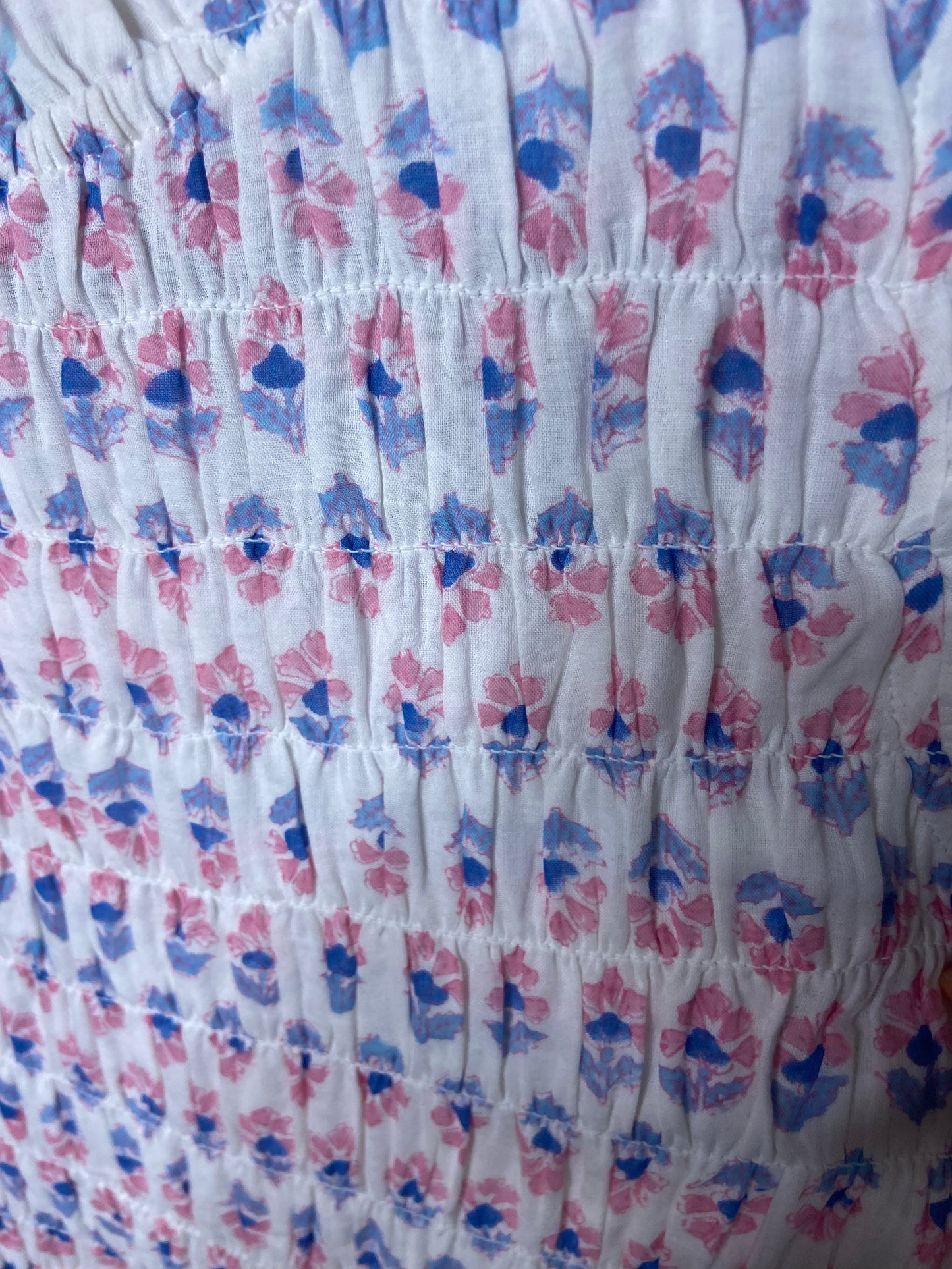 Oliphant Smocked Maxi Dress size L
