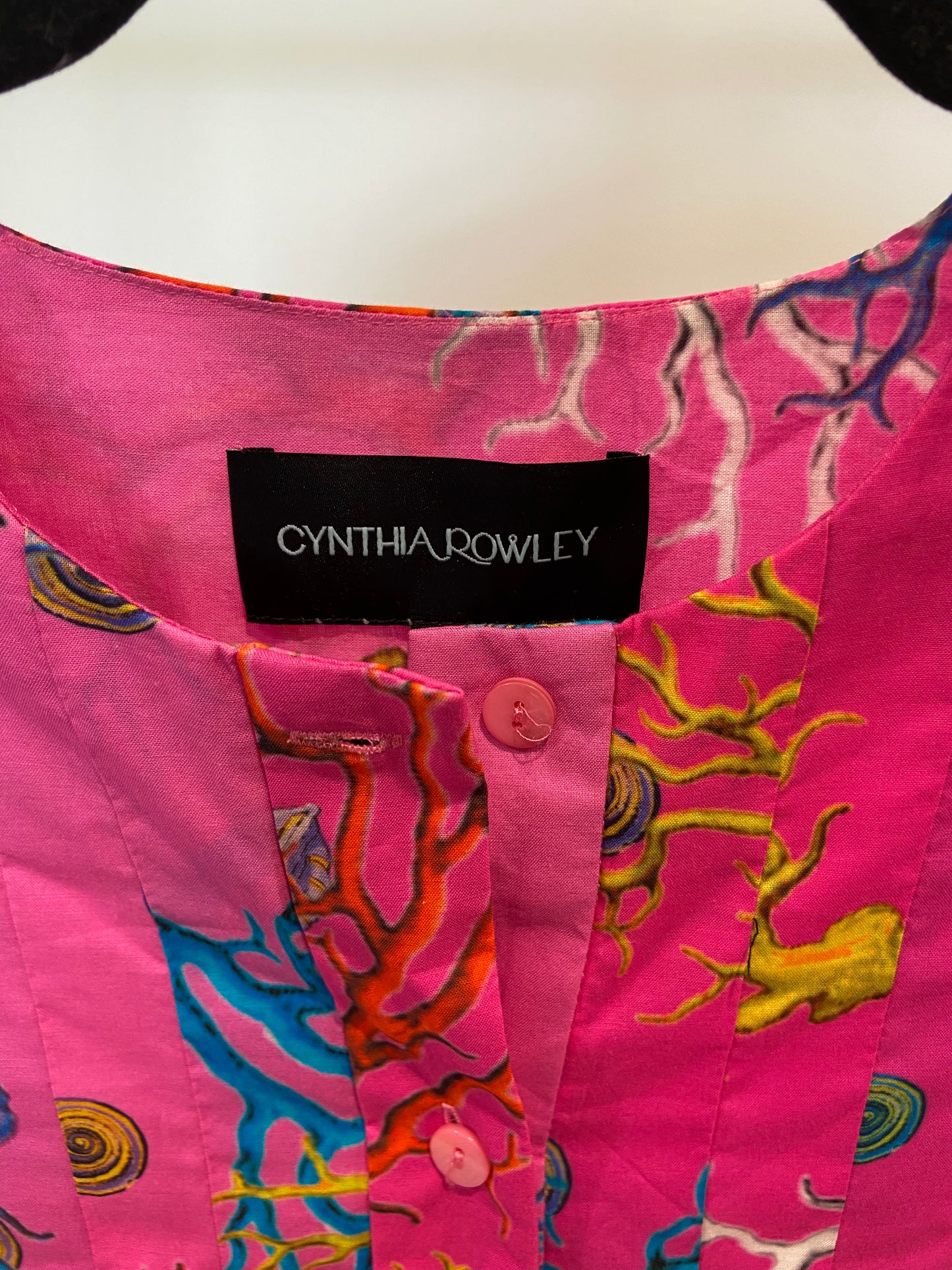 Cynthia Rowley Voile Dress Pink Midi Dress size XS