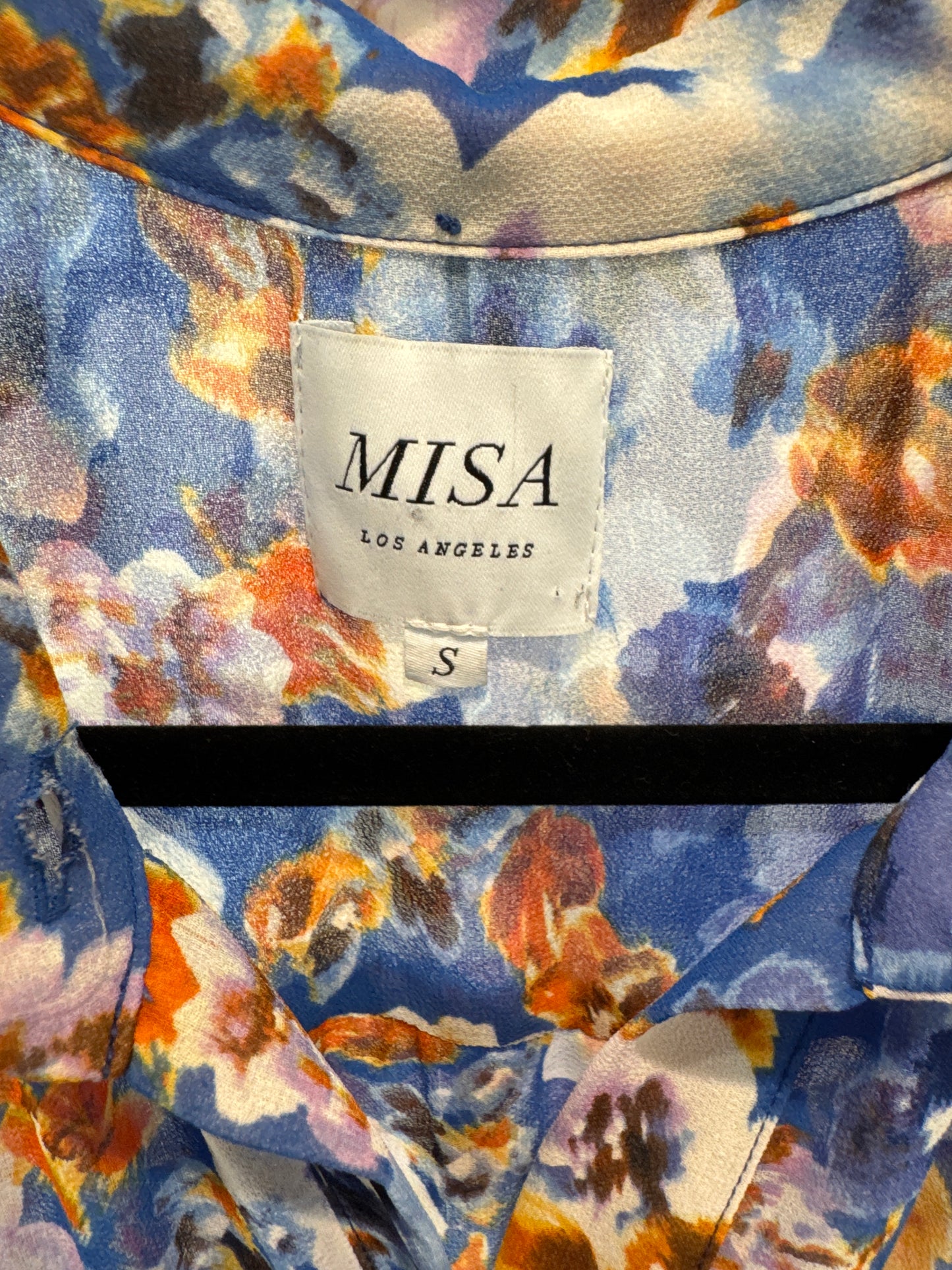 Misa Trina Dress Blue Pansy size S
