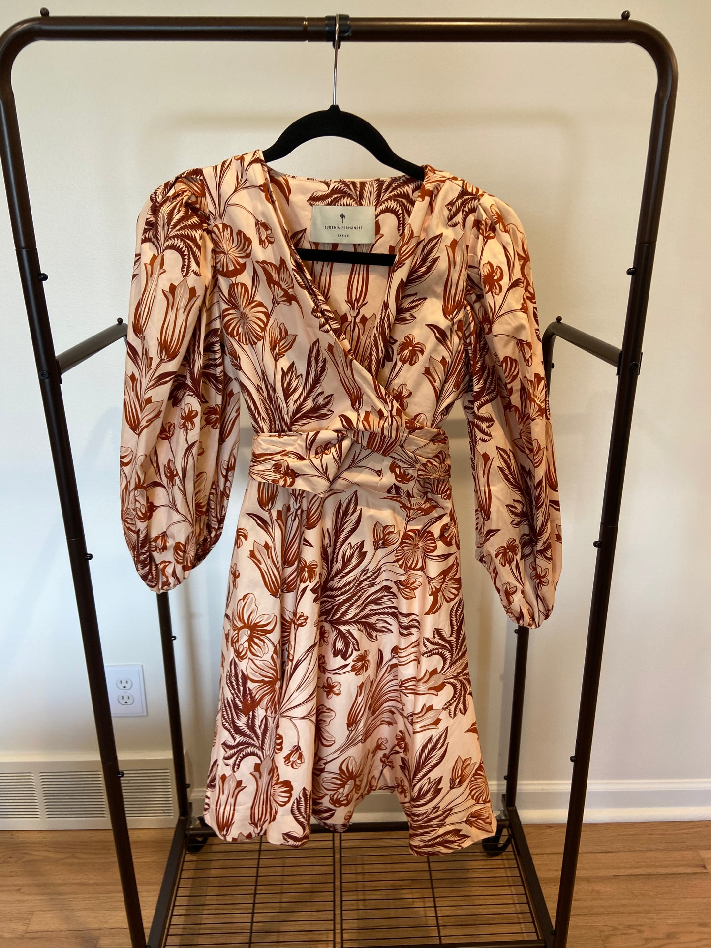 Eugenia Fernandez Wrap Mini Dress size L