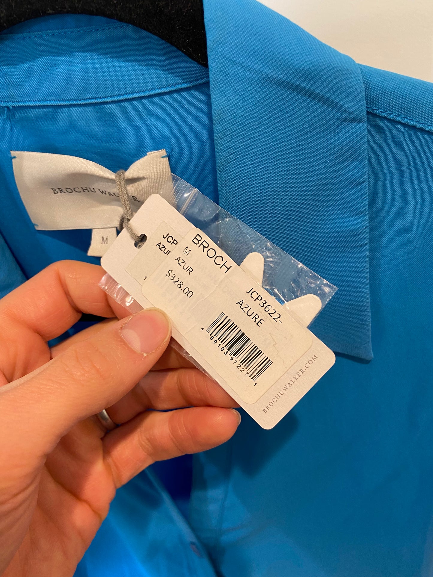 Brochu Walker The Havana Dress in Azure Blue size M