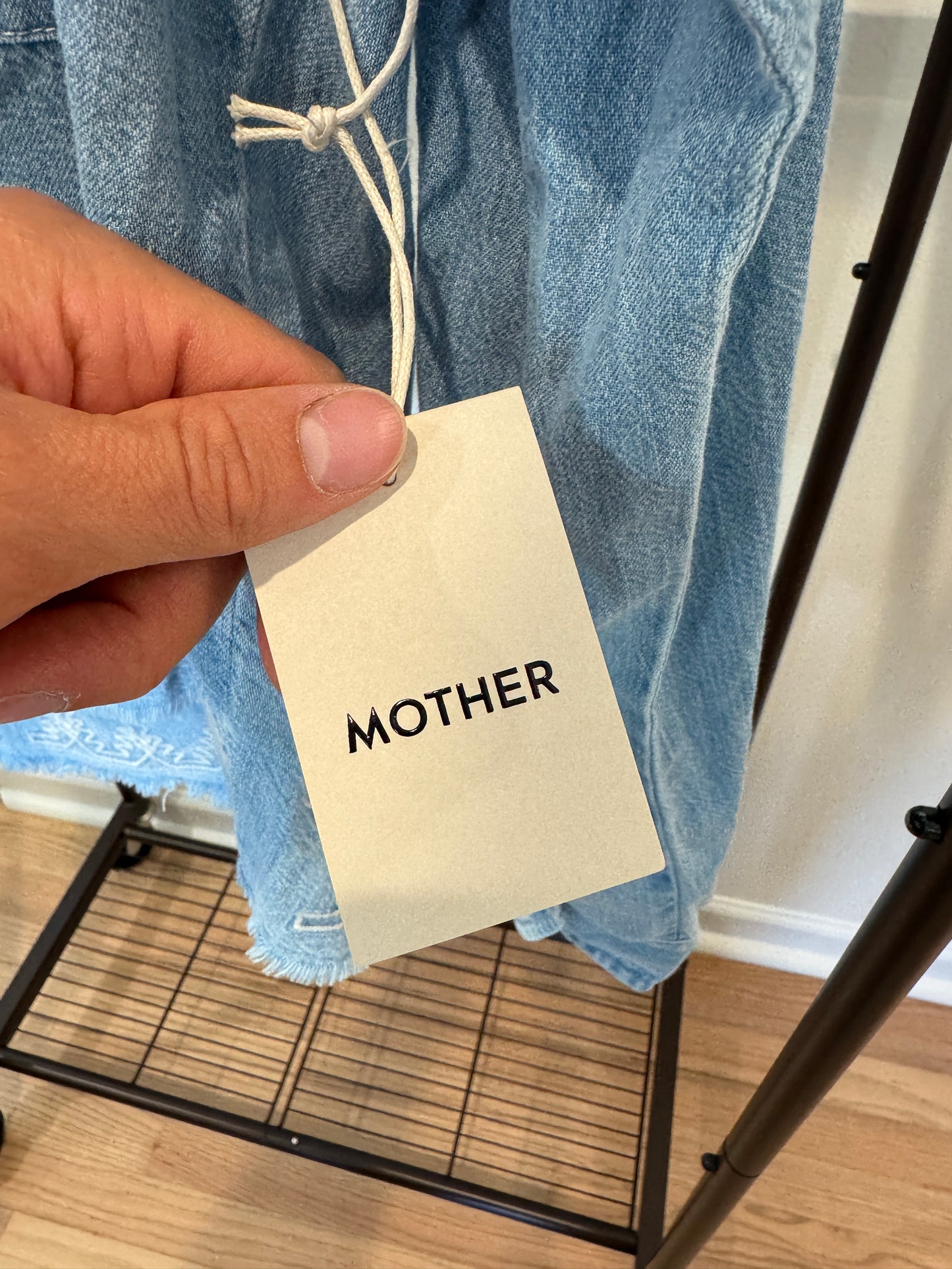 Mother The Roomie Double Frenchie Crop Fray Shirt Jacket size XS