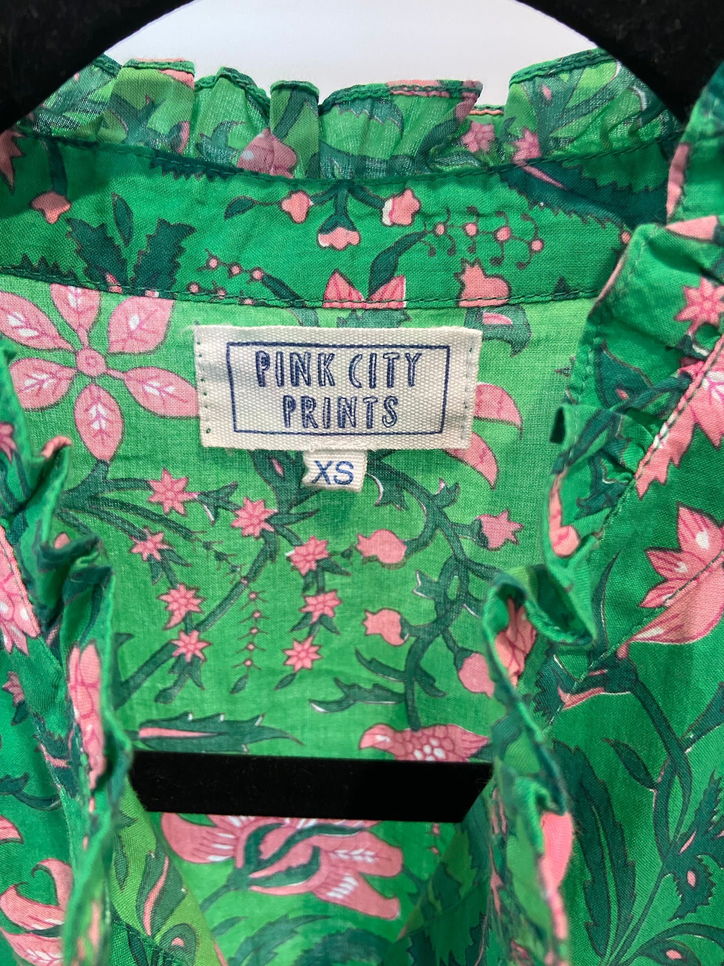 Pink City Prints Forest Rose Margot Dress size XS
