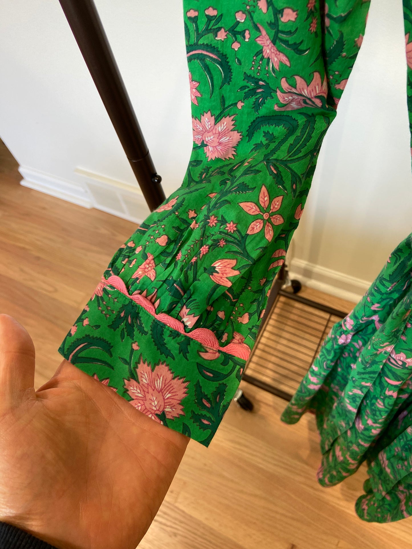 Pink City Prints Forest Rose Margot Dress size XS