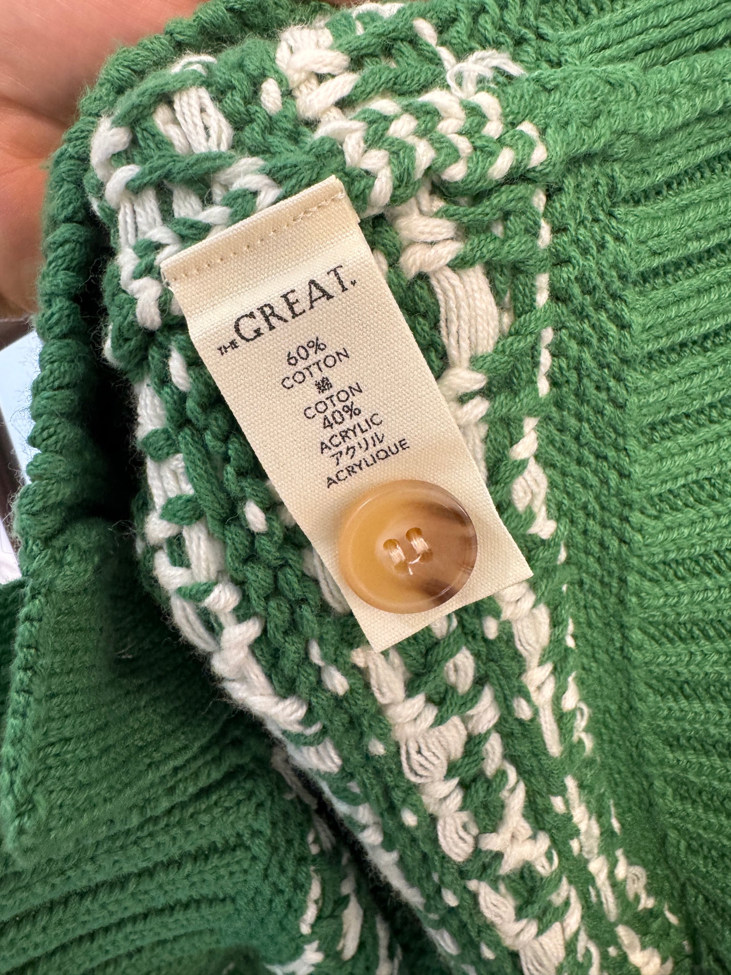 The Great The Bass Cardigan Grove size 2 - M medium