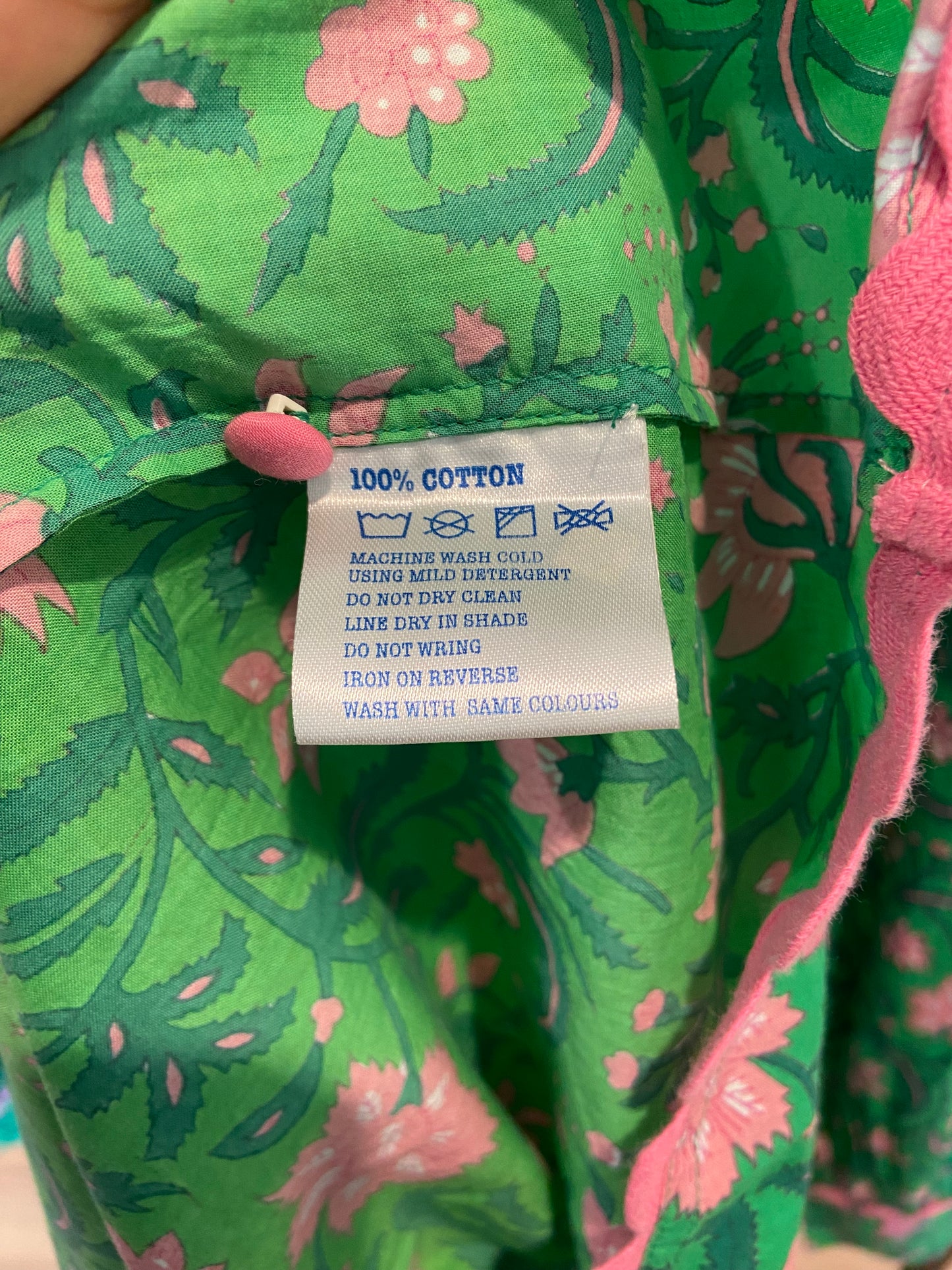 Pink City Prints Forest Rose Margot Dress size XS