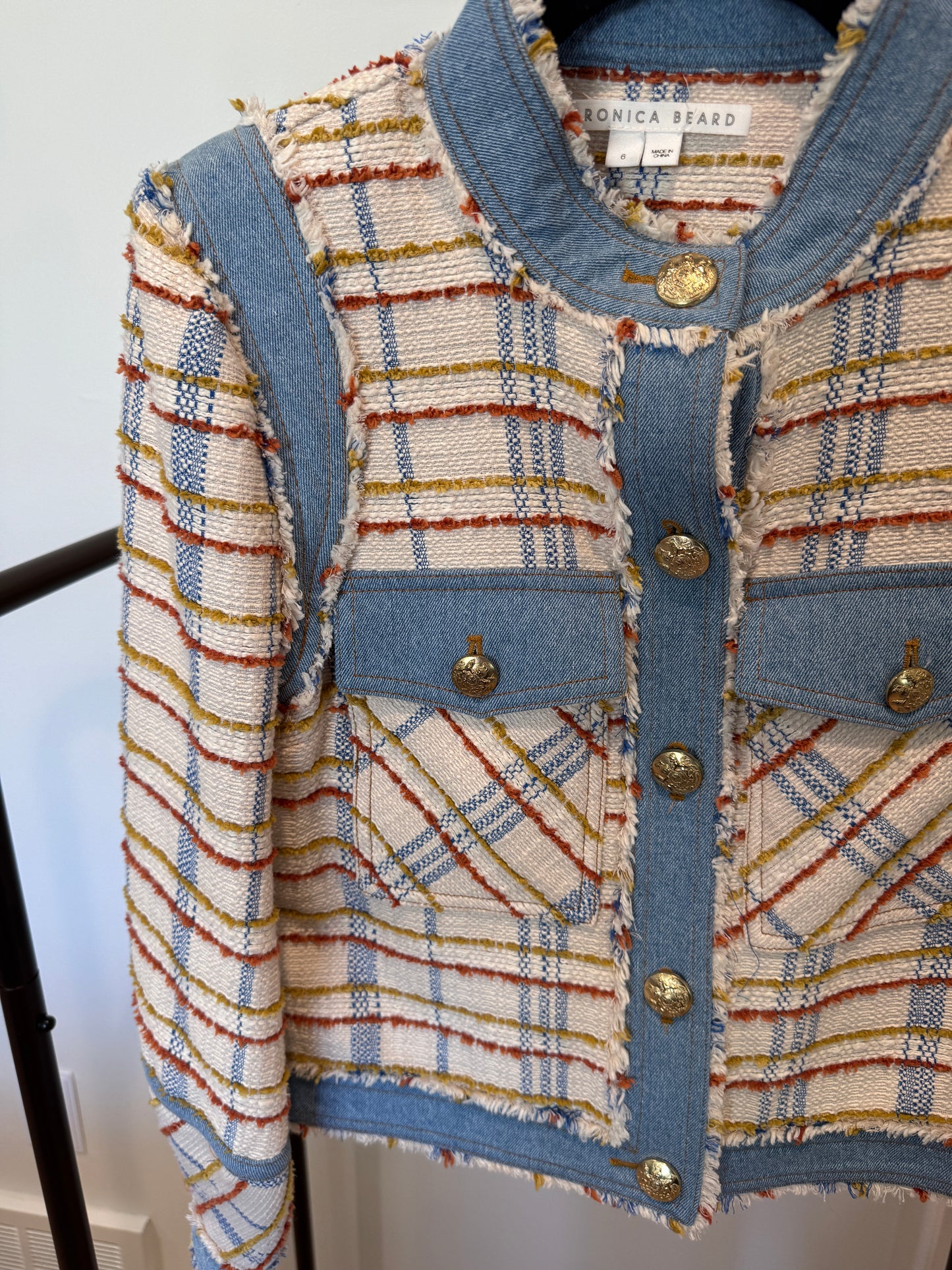 Veronica Beard Nilaja Tweed Jacket size 6