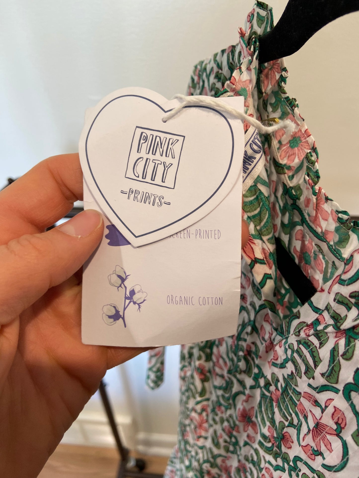 Pink City Prints Green Savanna Dress size XS