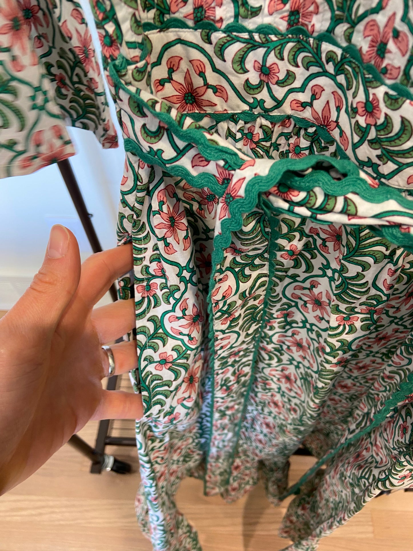 Pink City Prints Green Savanna Dress size XS