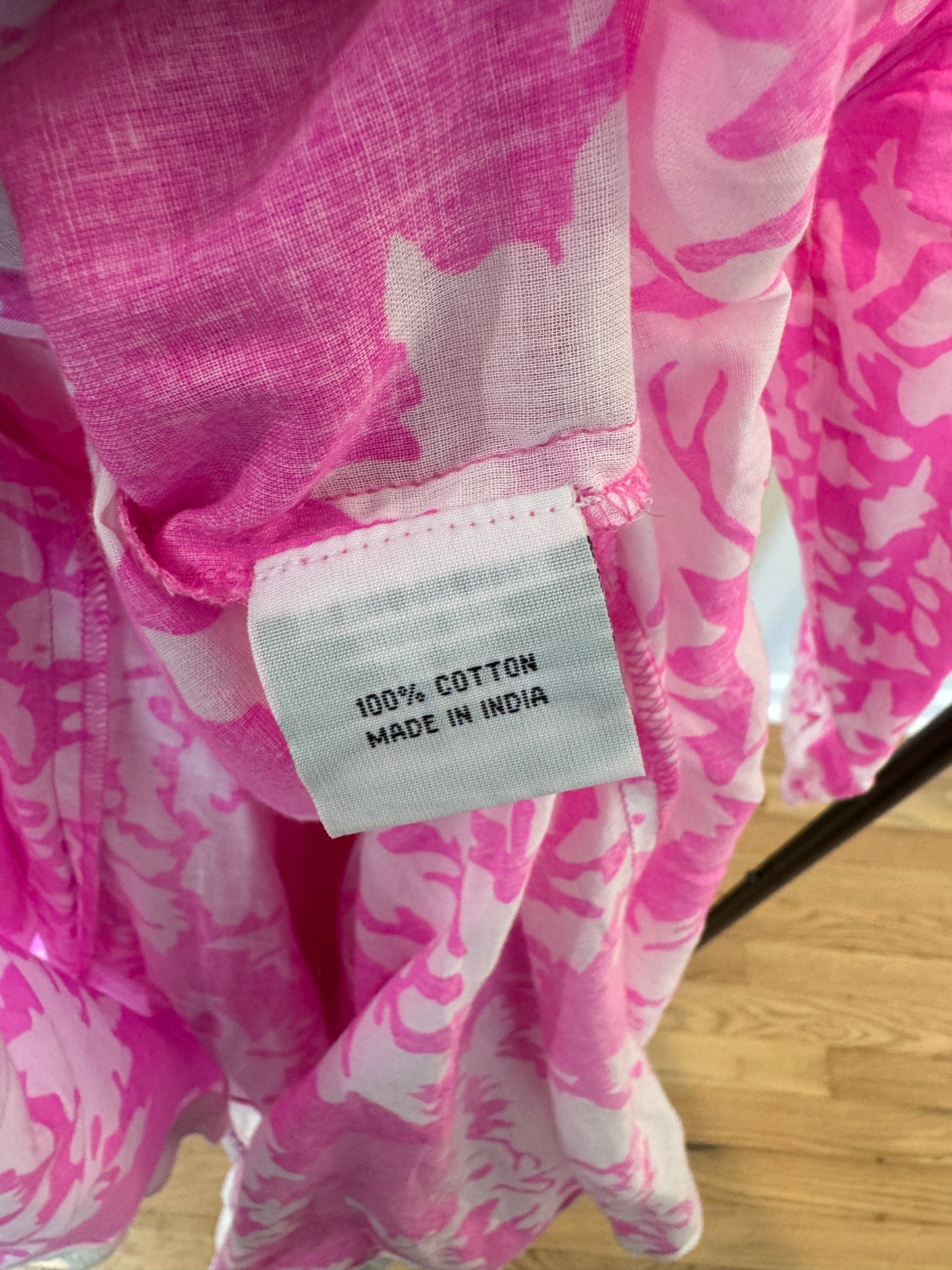 Juliet Dunn loral Cotton Mini Dress size 2