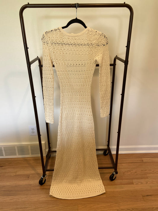 Reformation Castello Open Knit Dress size S