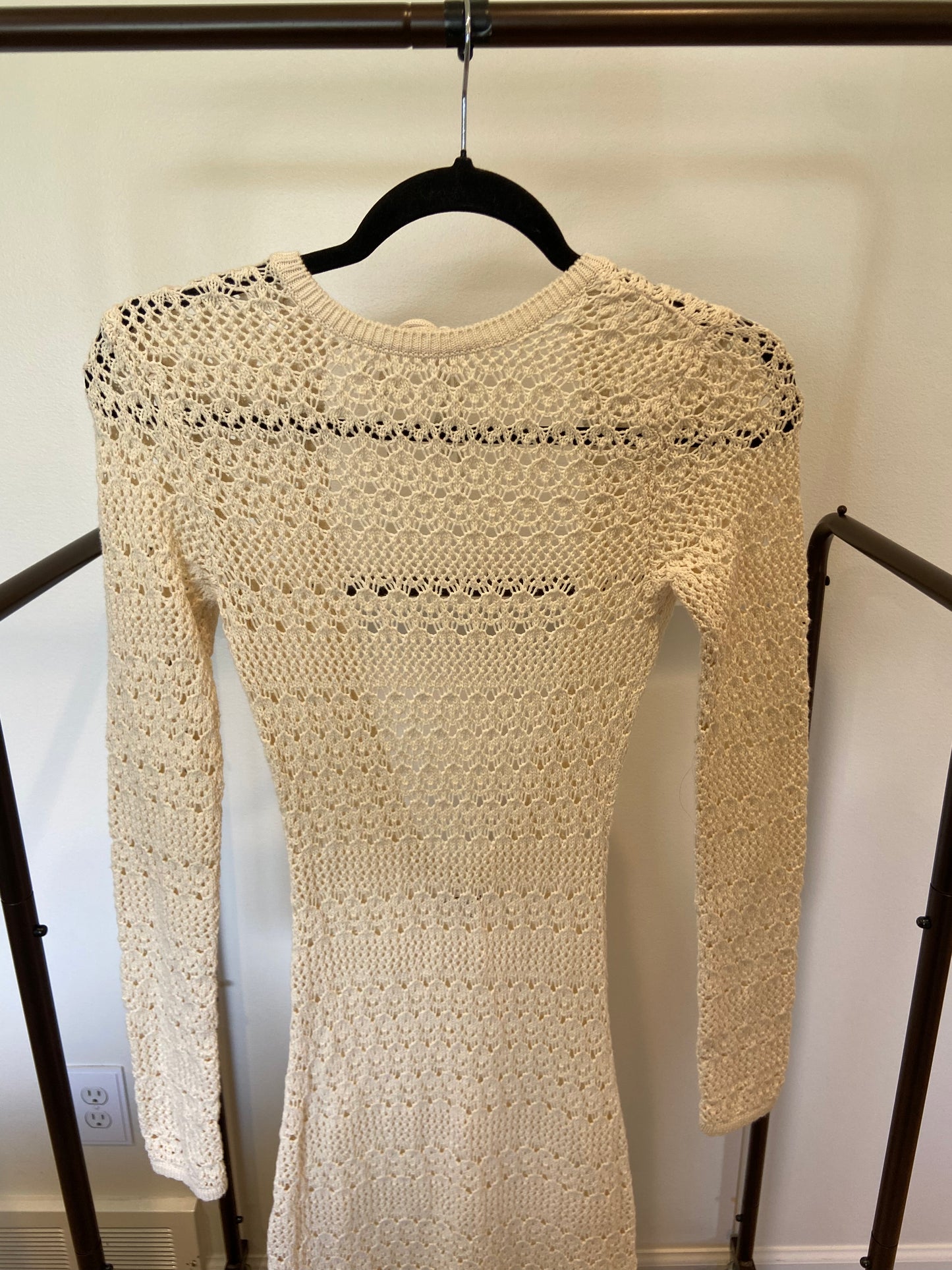 Reformation Castello Open Knit Dress size S