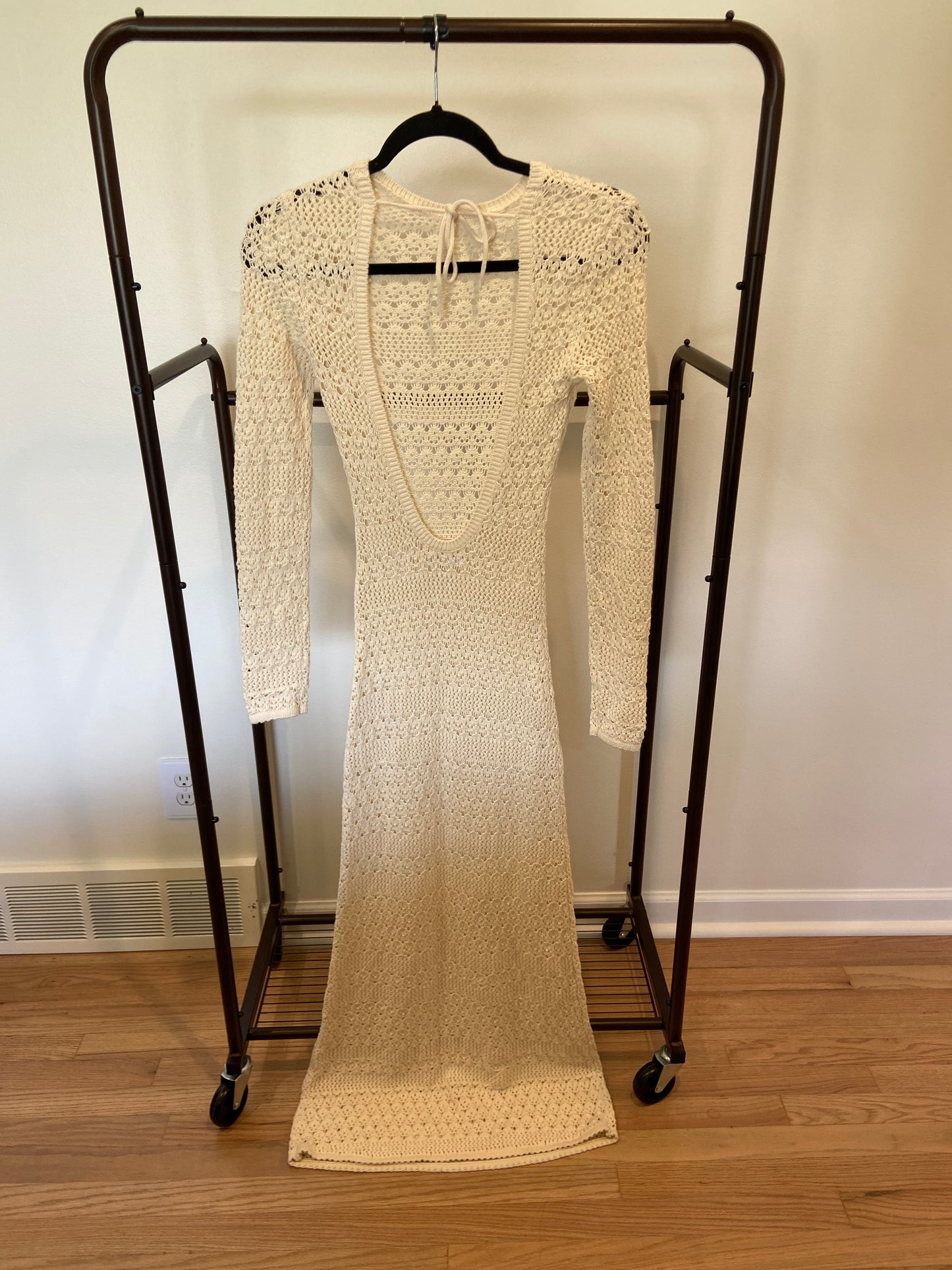 Reformation Castello Open Knit Dress size S