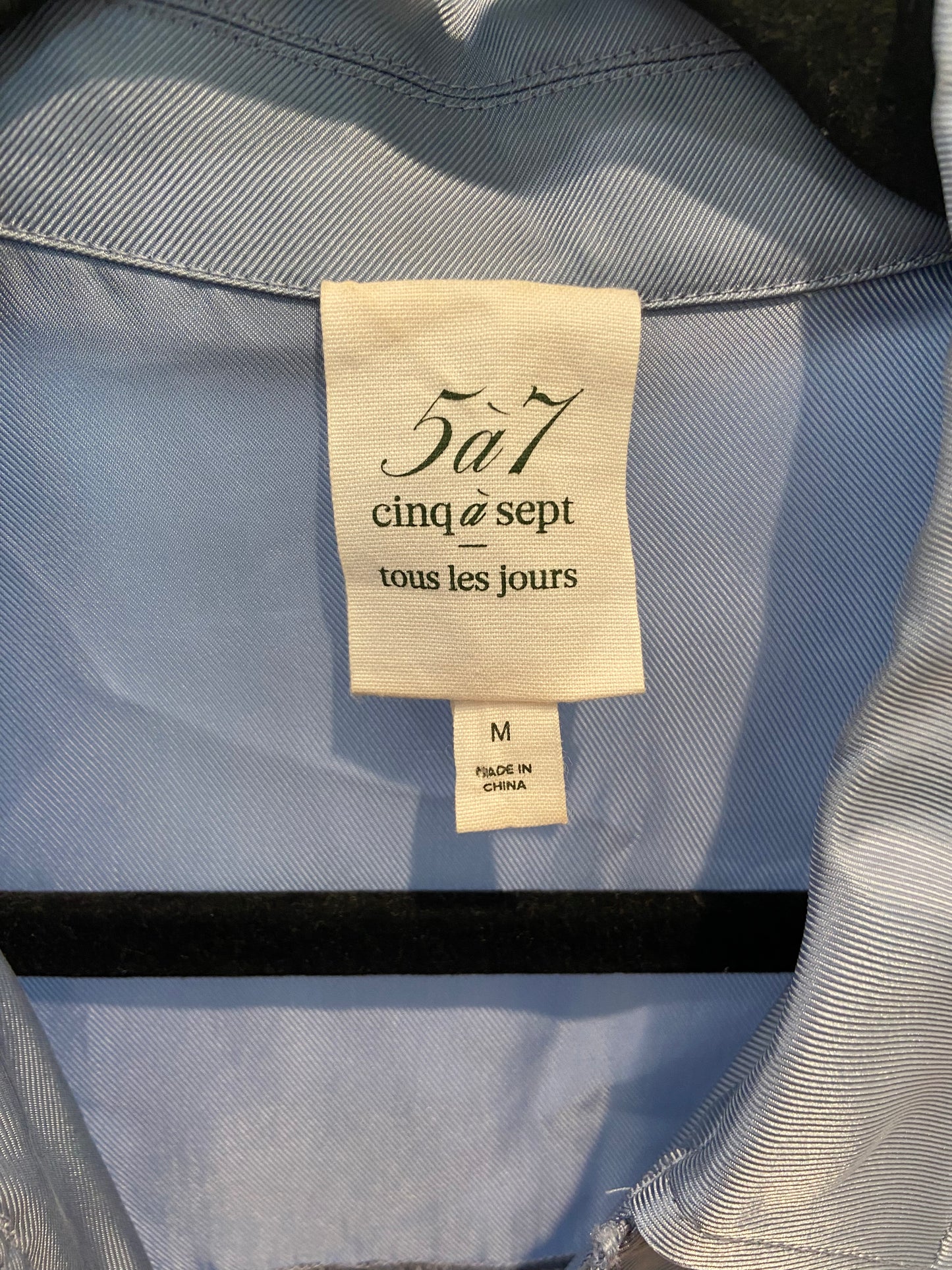 Cinq a Sept Holly Ruffle Sleeve Jacket In Indigo and Giles Cargo Joggers size M