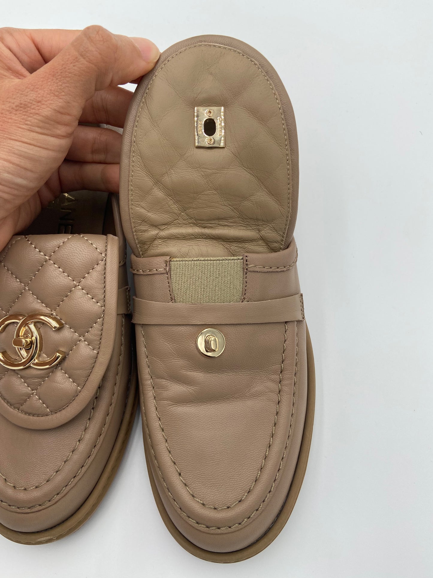 Chanel Quilted Loafers size 37