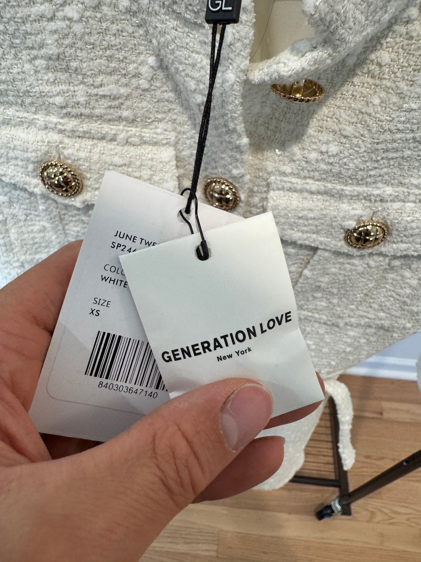 Generation Love June Tweed Mini Dress size XS