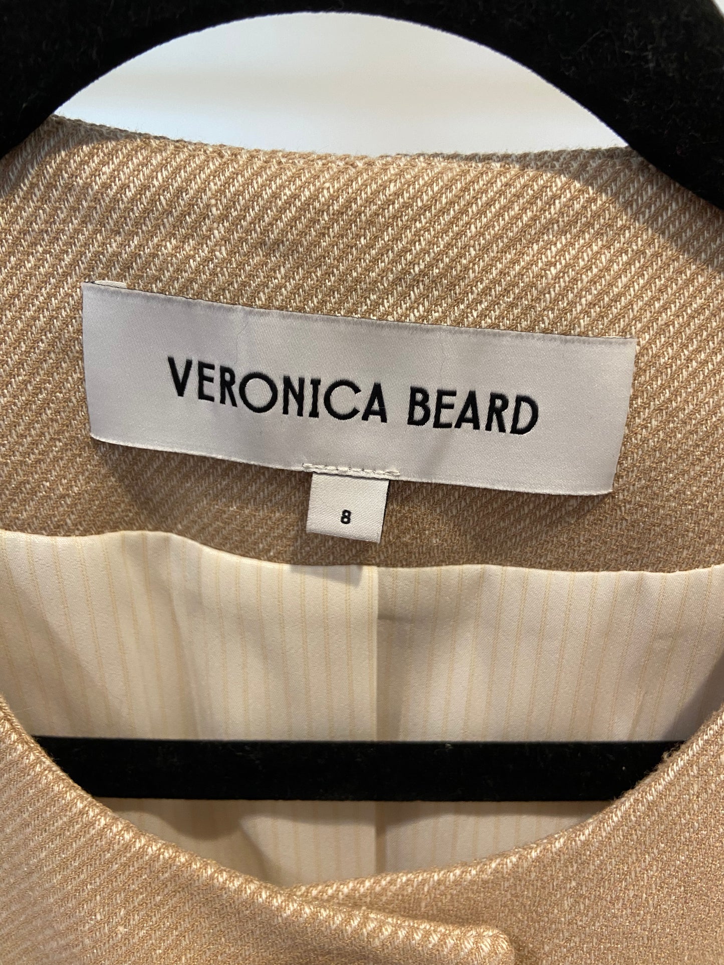 Veronica Beard Sandalwood Tamara Vest size 8