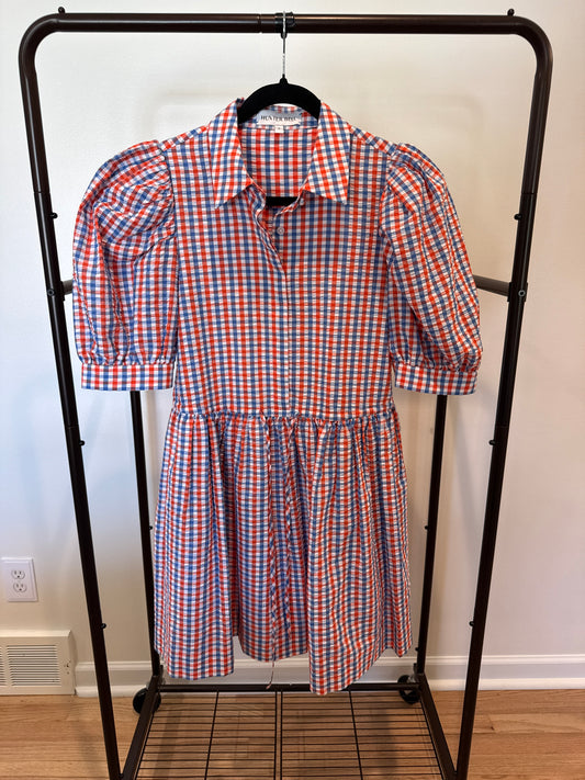 Hunter Bell McCauley Mini Puff Sleeve Dress size S