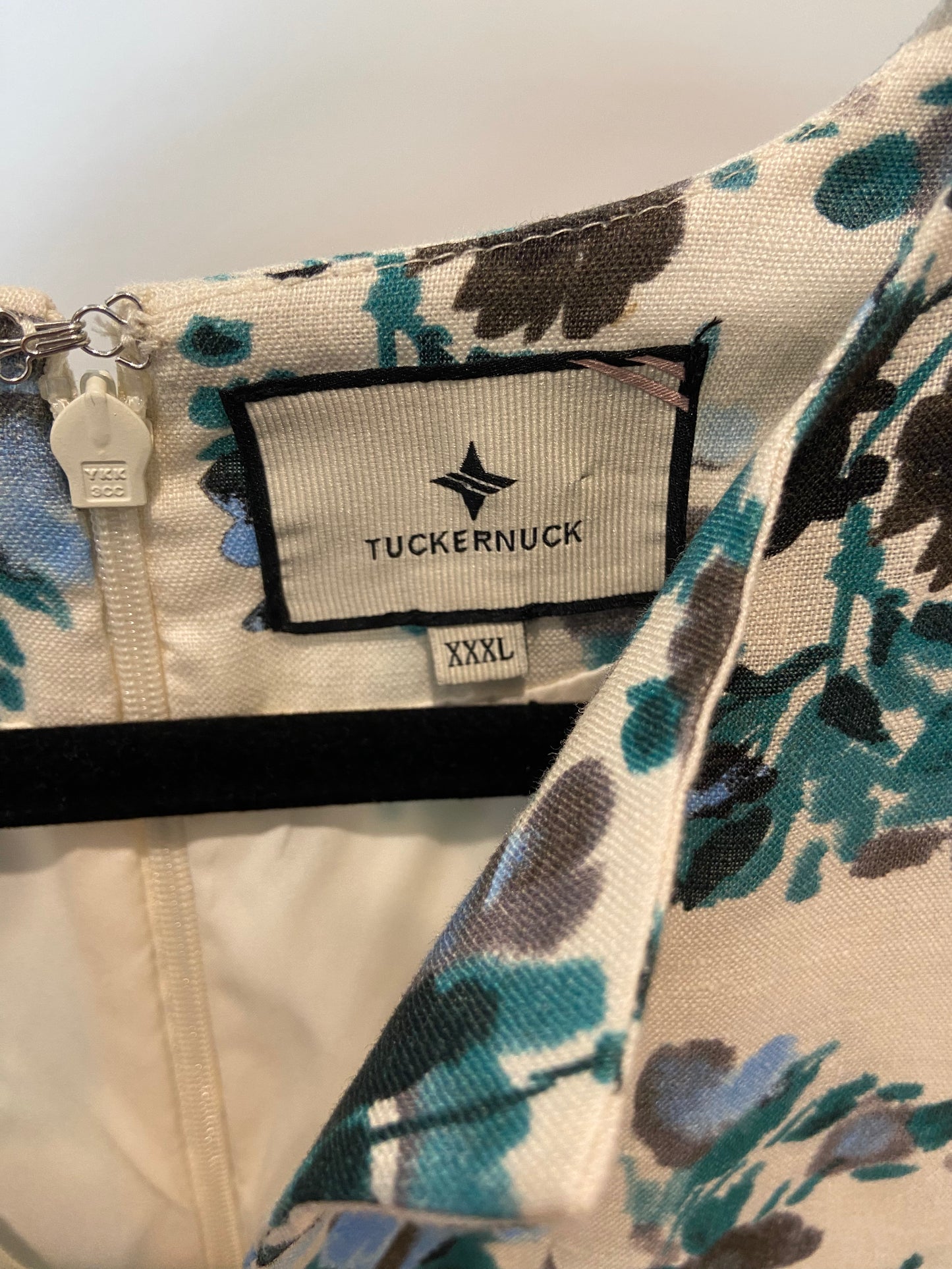 Tuckernuck Budding Bluebell Hadley linen Midi Dress size XXXL