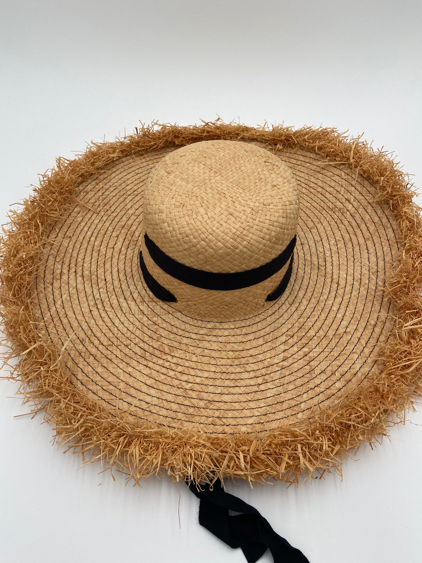Lola Hats Alpargatas Natural Straw Hat with Ribbon