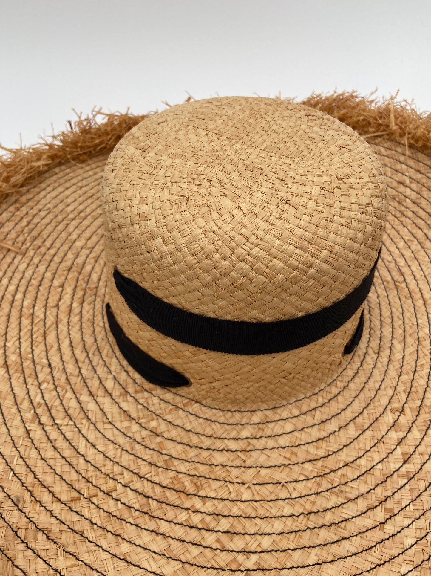 Lola Hats Alpargatas Natural Straw Hat with Ribbon