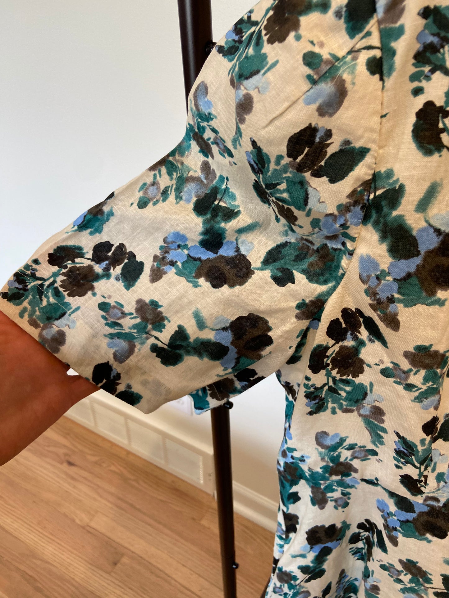 Tuckernuck Budding Bluebell Hadley linen Midi Dress size XXXL