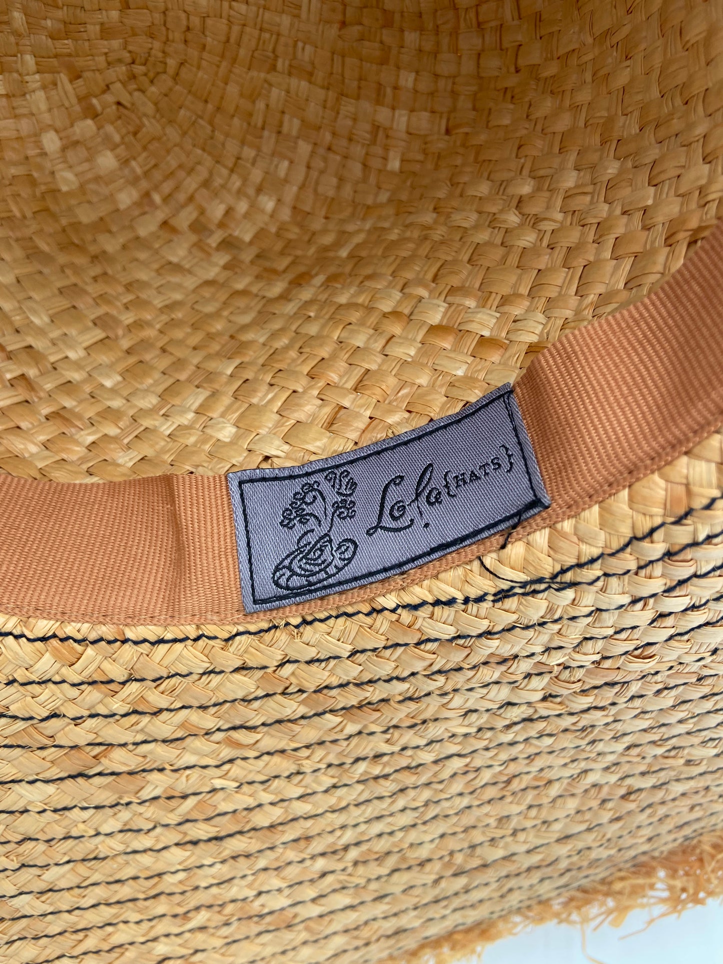 Lola Hats Alpargatas Natural Straw Hat with Ribbon