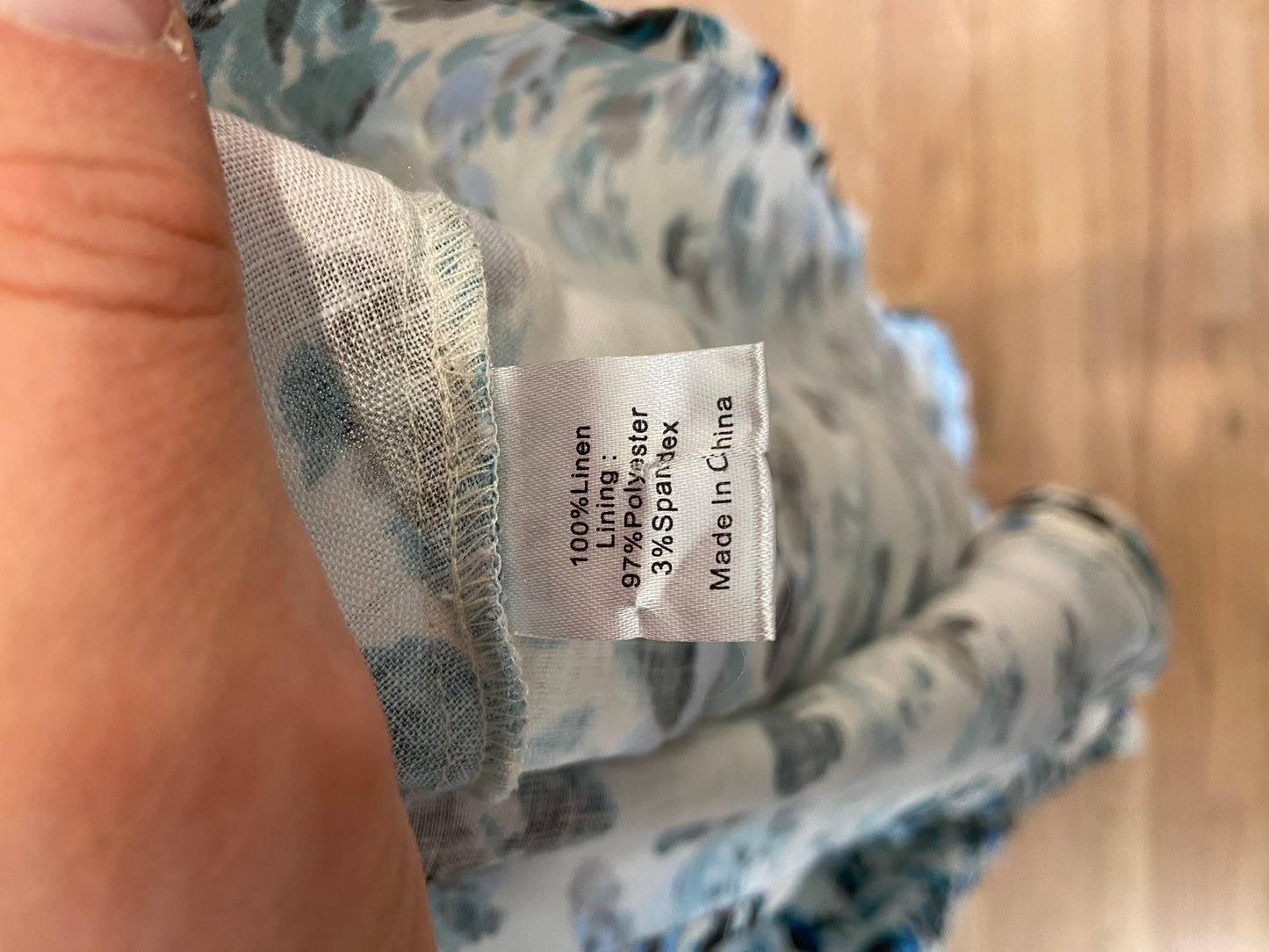 Tuckernuck Budding Bluebell Hadley linen Midi Dress size XXXL